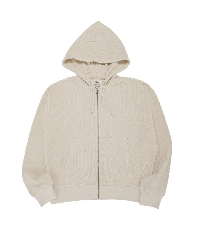 Stüssy Lightweight Thermal Hoodie Bone made by Stussy