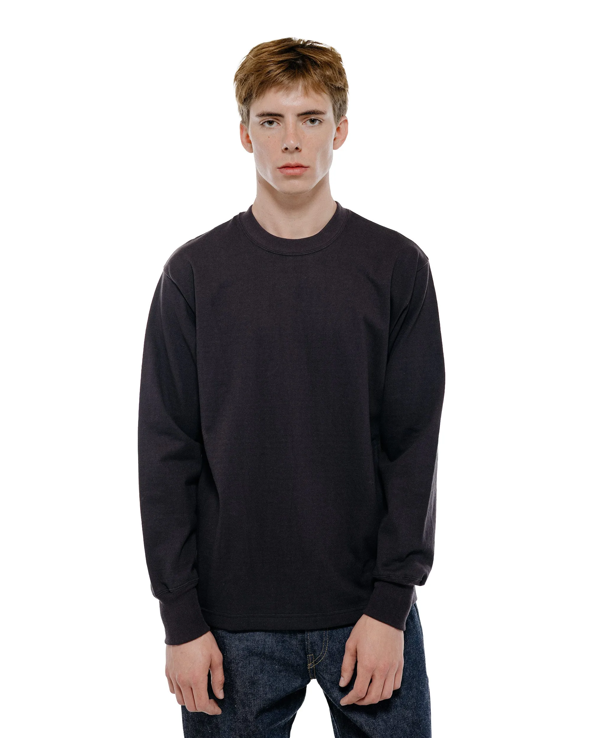 Warehouse Lot. 5914 Long Sleeve Crew Neck T-Shirt Solid Sumikuro sold by Lost & Found product image thumbnail 2