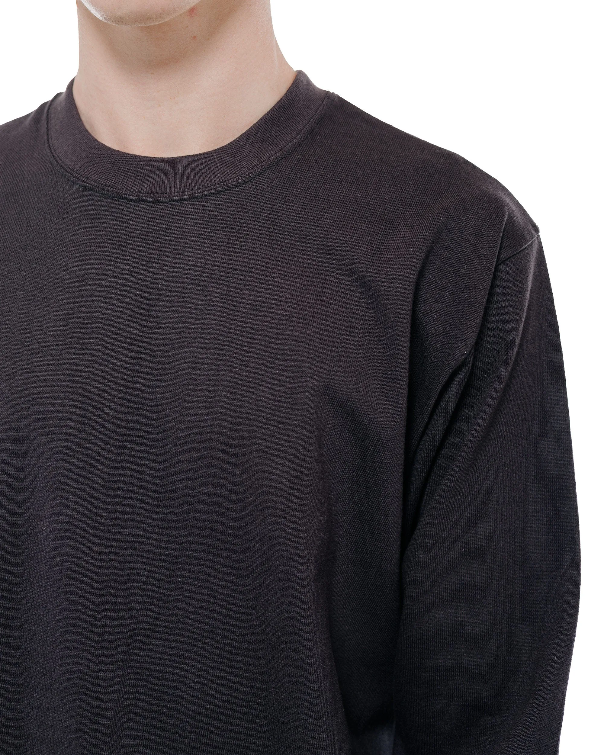 Warehouse Lot. 5914 Long Sleeve Crew Neck T-Shirt Solid Sumikuro sold by Lost & Found product image thumbnail 3