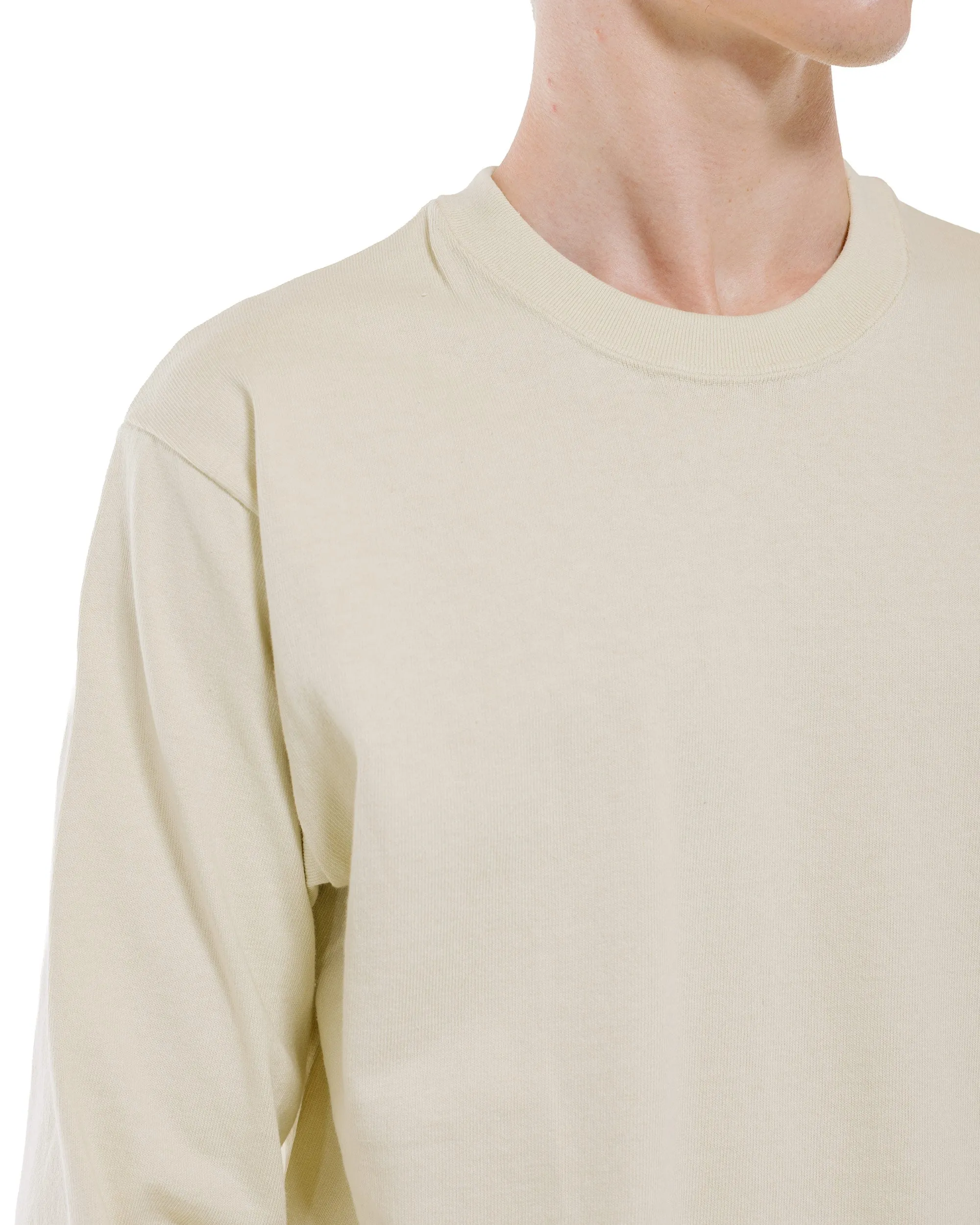 Warehouse Lot. 5914 Long Sleeve Crew Neck T-Shirt Solid Cream sold by Lost & Found product image thumbnail 3