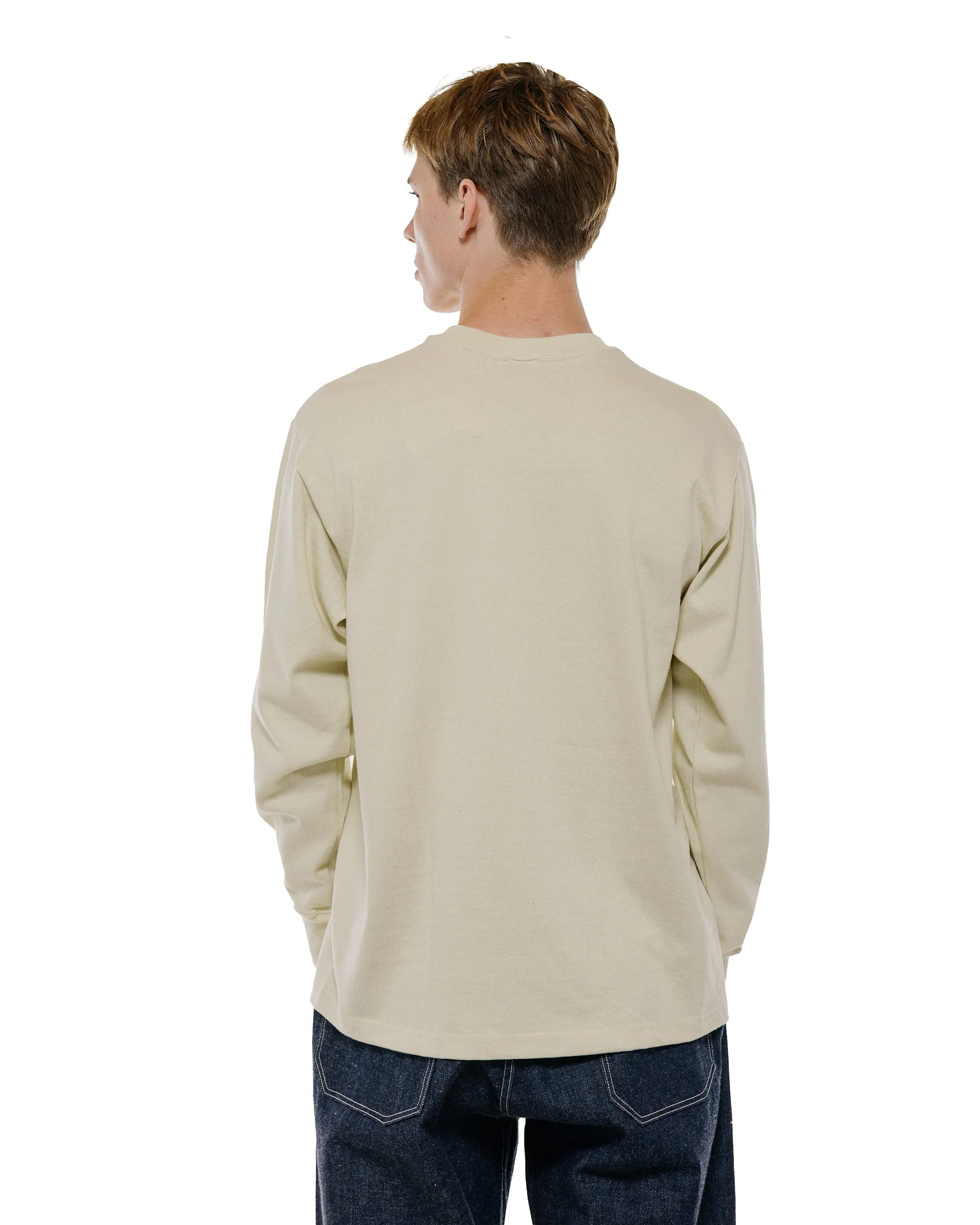 Warehouse Lot. 5914 Long Sleeve Crew Neck T-Shirt Solid Cream sold by Lost & Found product image thumbnail 4