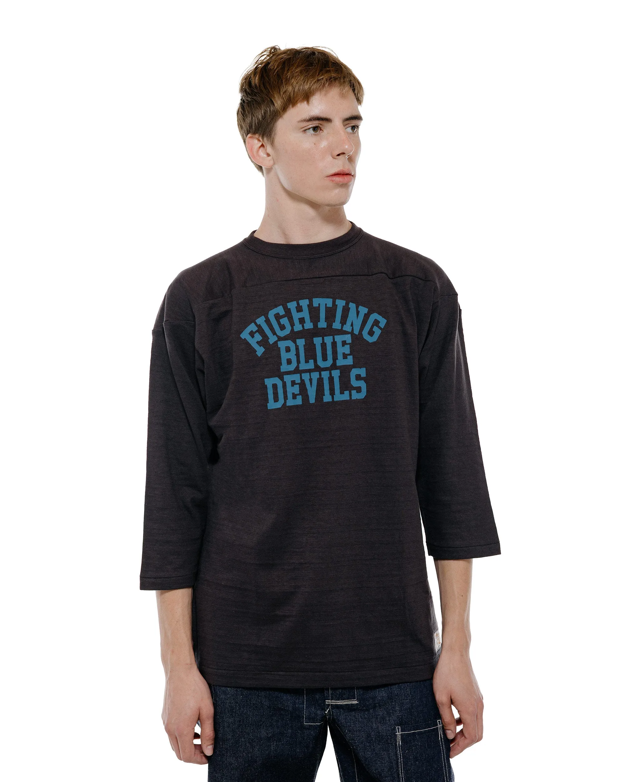 Warehouse Lot. 4063 3/4 Sleeve Football Tee Blue Devils Sumikuro sold by Lost & Found product image thumbnail 2