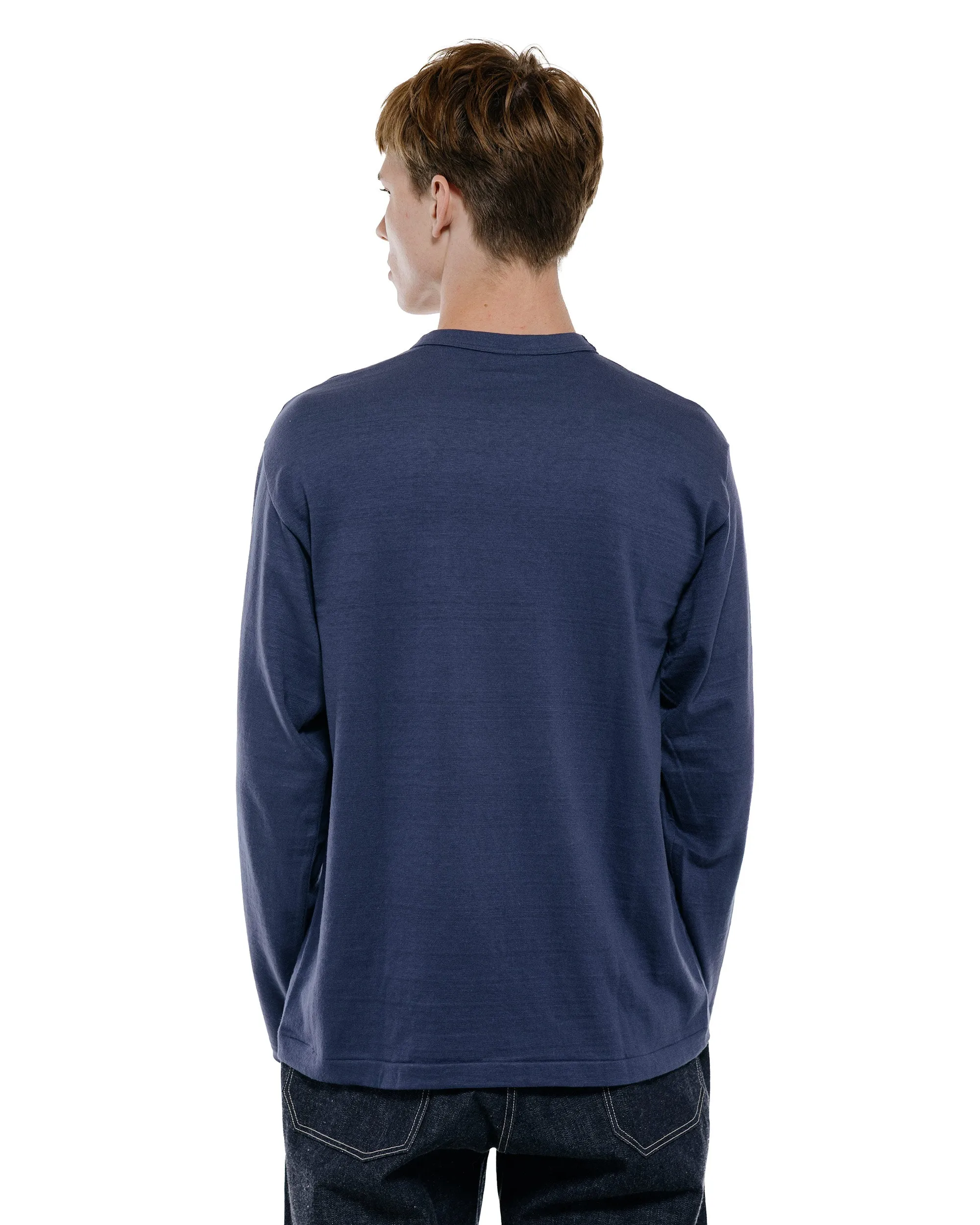Warehouse Lot. 5906 Long Sleeve Crew Neck T-Shirt Orange Navy sold by Lost & Found product image thumbnail 3