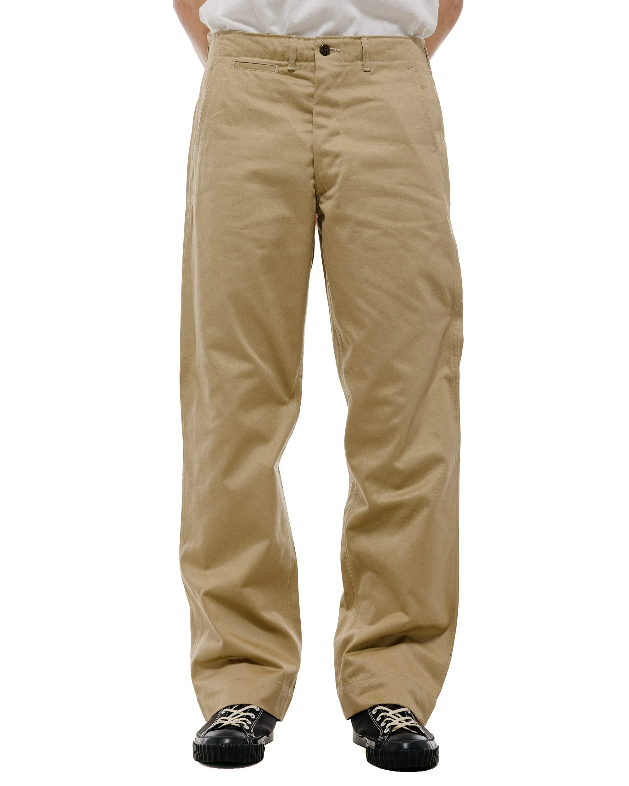 The Real McCoy's MP26018 Trousers, Cotton, Khaki, 1945 Khaki sold by Lost & Found product image thumbnail 2