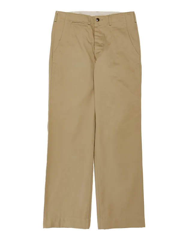 The Real McCoy's MP26018 Trousers, Cotton, Khaki, 1945 Khaki made by The Real McCoy's