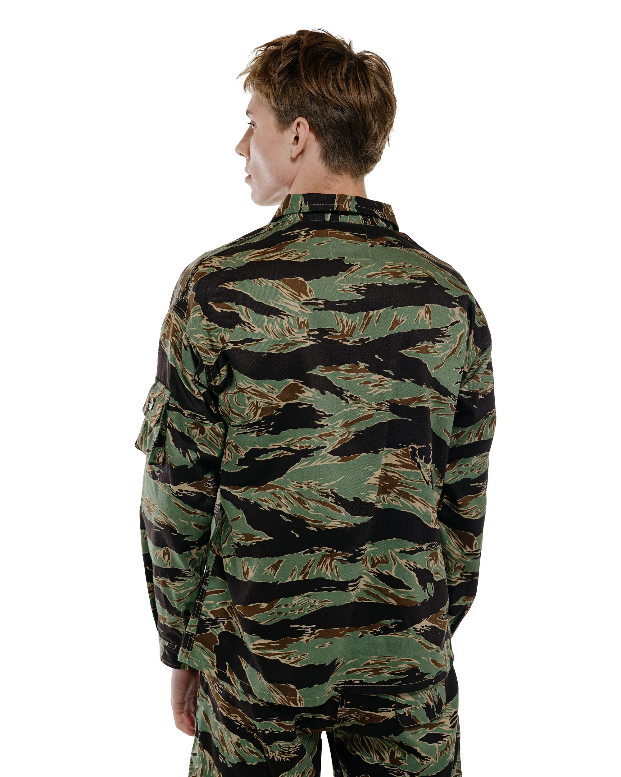 The Real McCoy's MJ26002 Tiger Camouflage Shirt / John Wayne Green sold by Lost & Found product image thumbnail 4