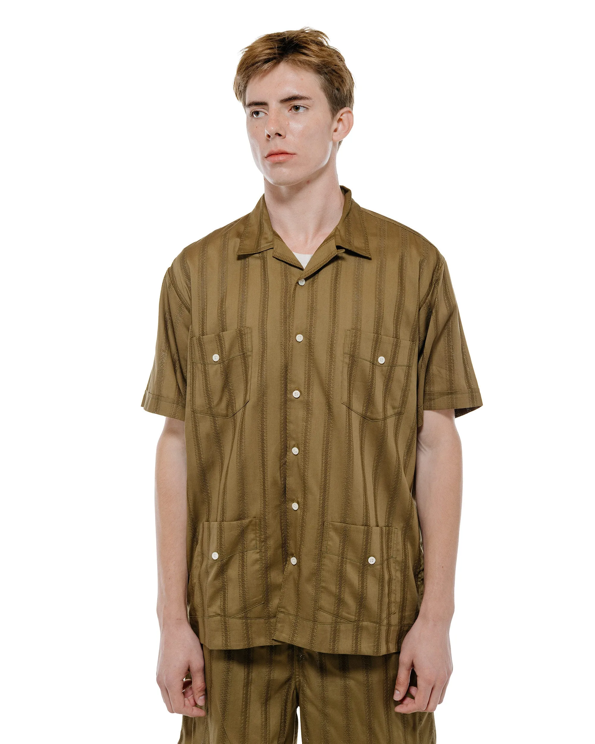 The Real McCoy's MS26007 Joe McCoy Cuban Shirt S/S Olive sold by Lost & Found product image thumbnail 2