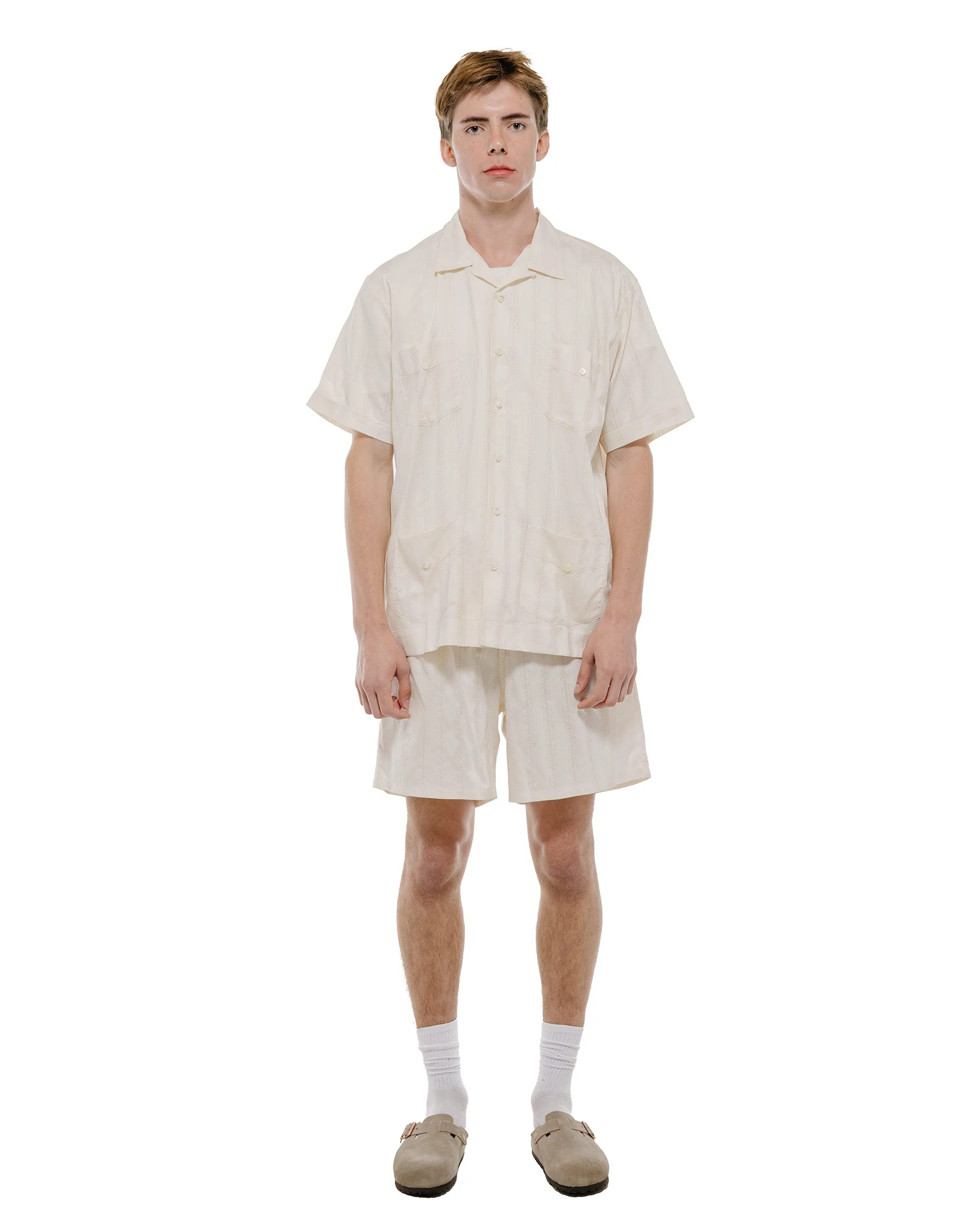 The Real McCoy's MS26007 Joe McCoy Cuban Shirt S/S Ecru sold by Lost & Found product image thumbnail 5