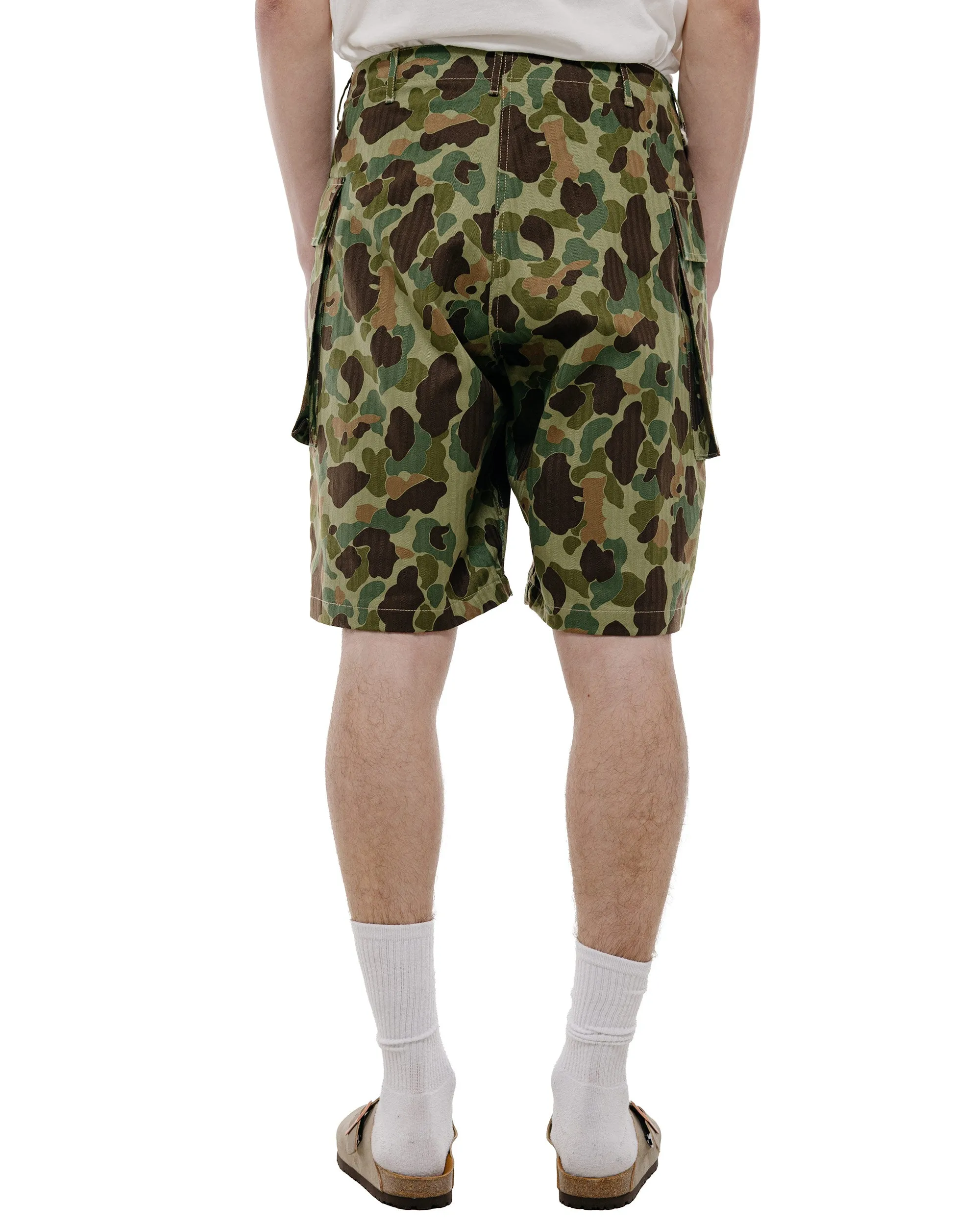 The Real McCoy's MP26002 Reversible Frogskin Camouflage Shorts Green sold by Lost & Found product image thumbnail 4