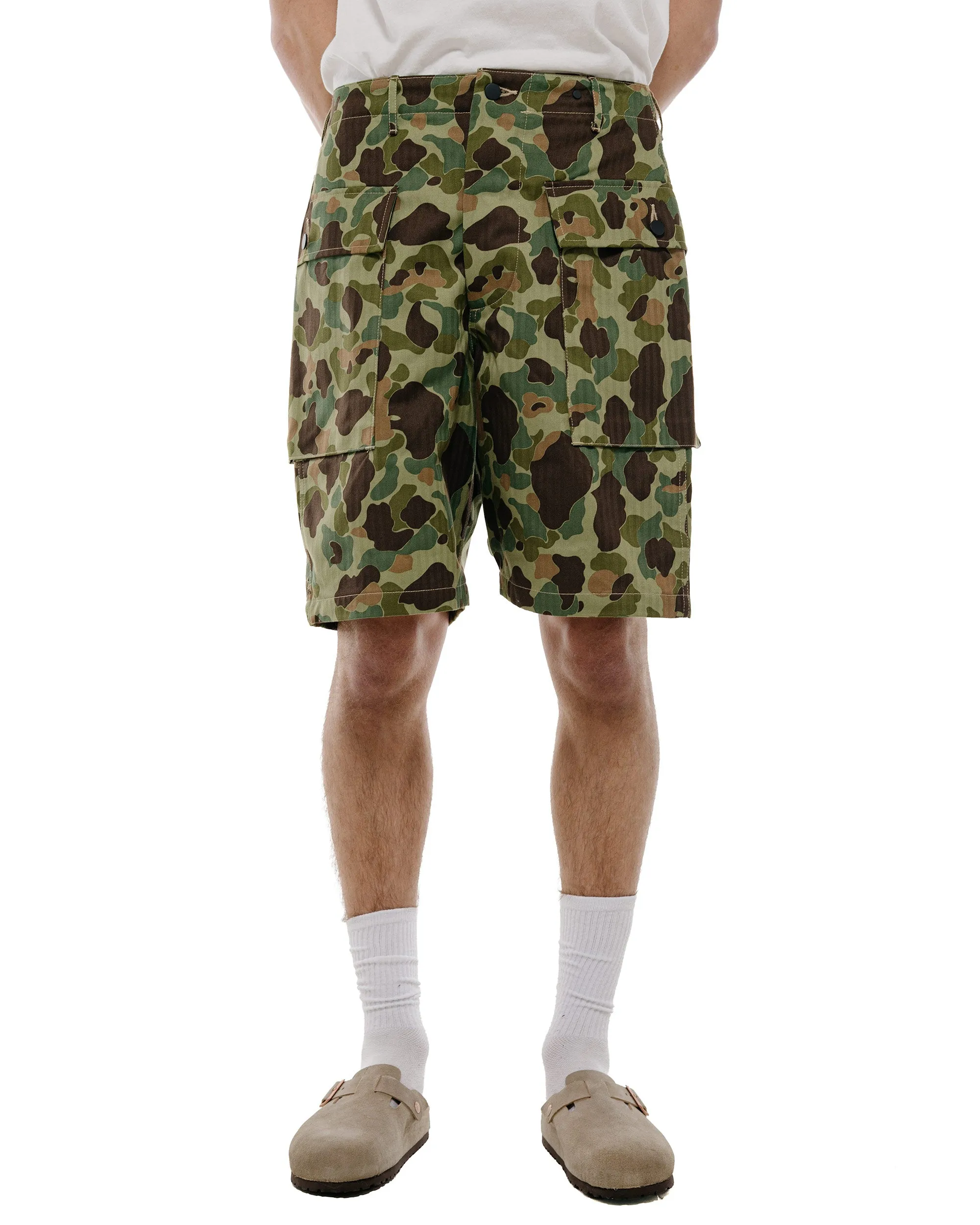 The Real McCoy's MP26002 Reversible Frogskin Camouflage Shorts Green sold by Lost & Found product image thumbnail 2