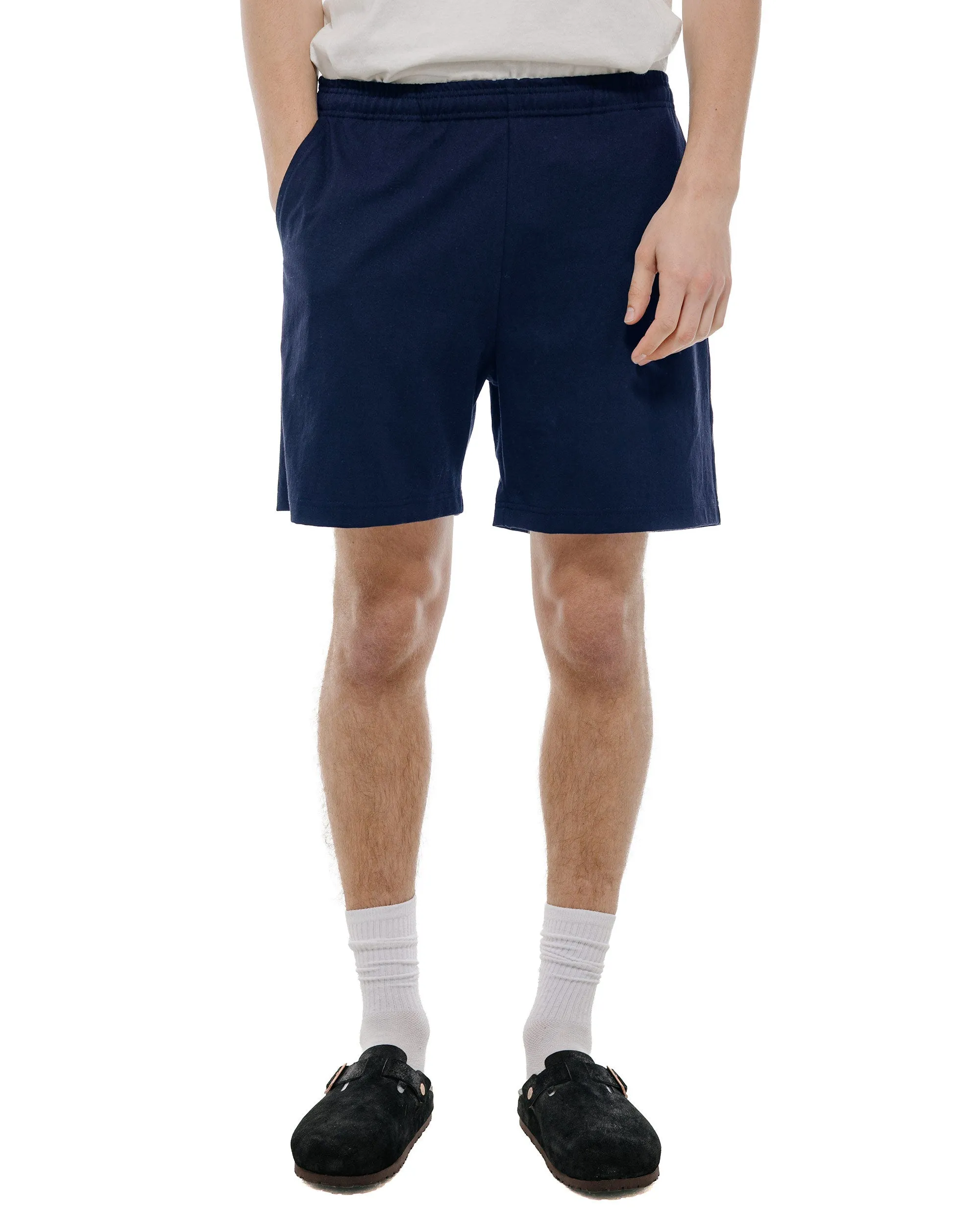 The Real McCoy's MC26037 Jersey Gym Shorts Navy sold by Lost & Found product image thumbnail 2