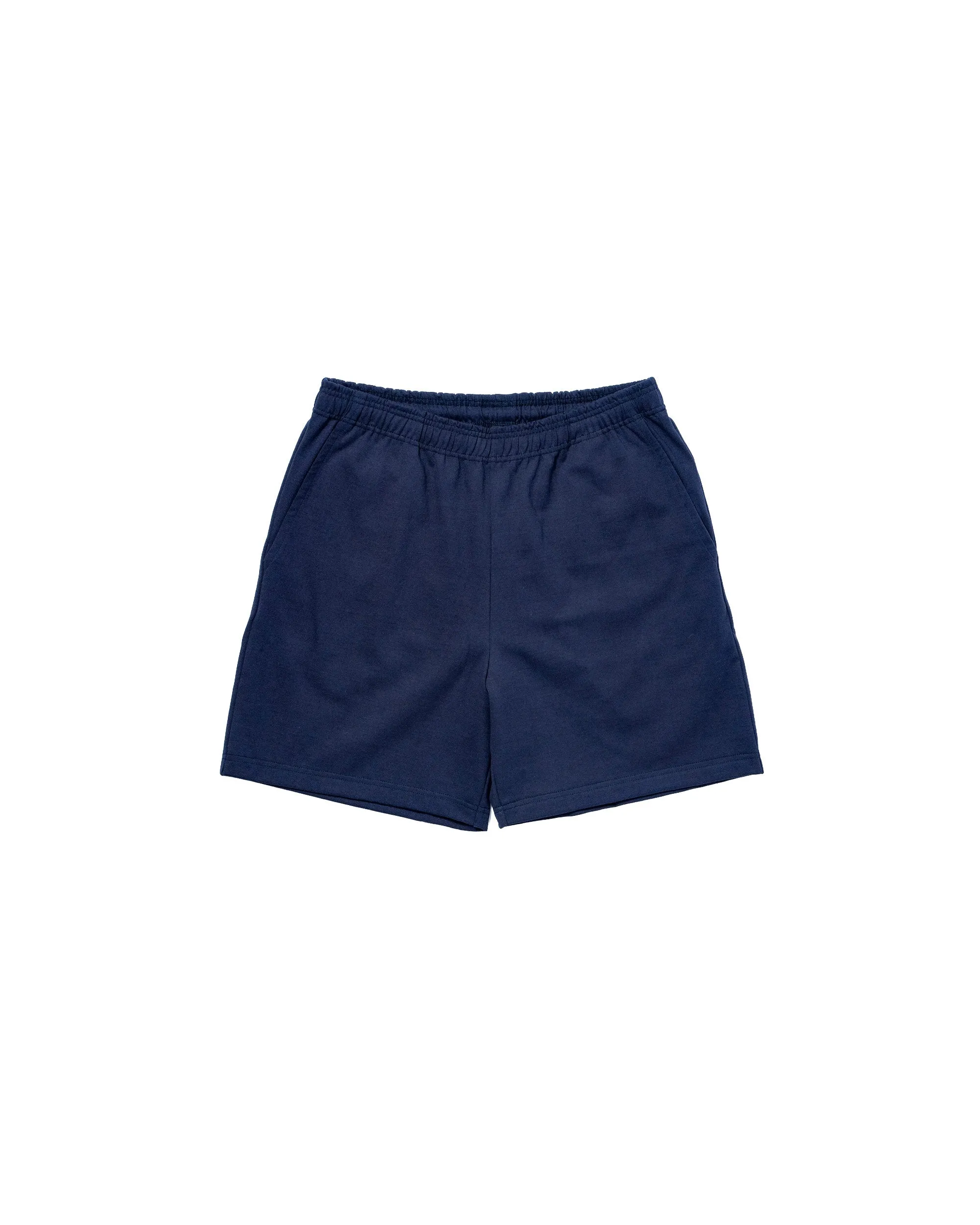 The Real McCoy's MC26037 Jersey Gym Shorts Navy sold by Lost & Found