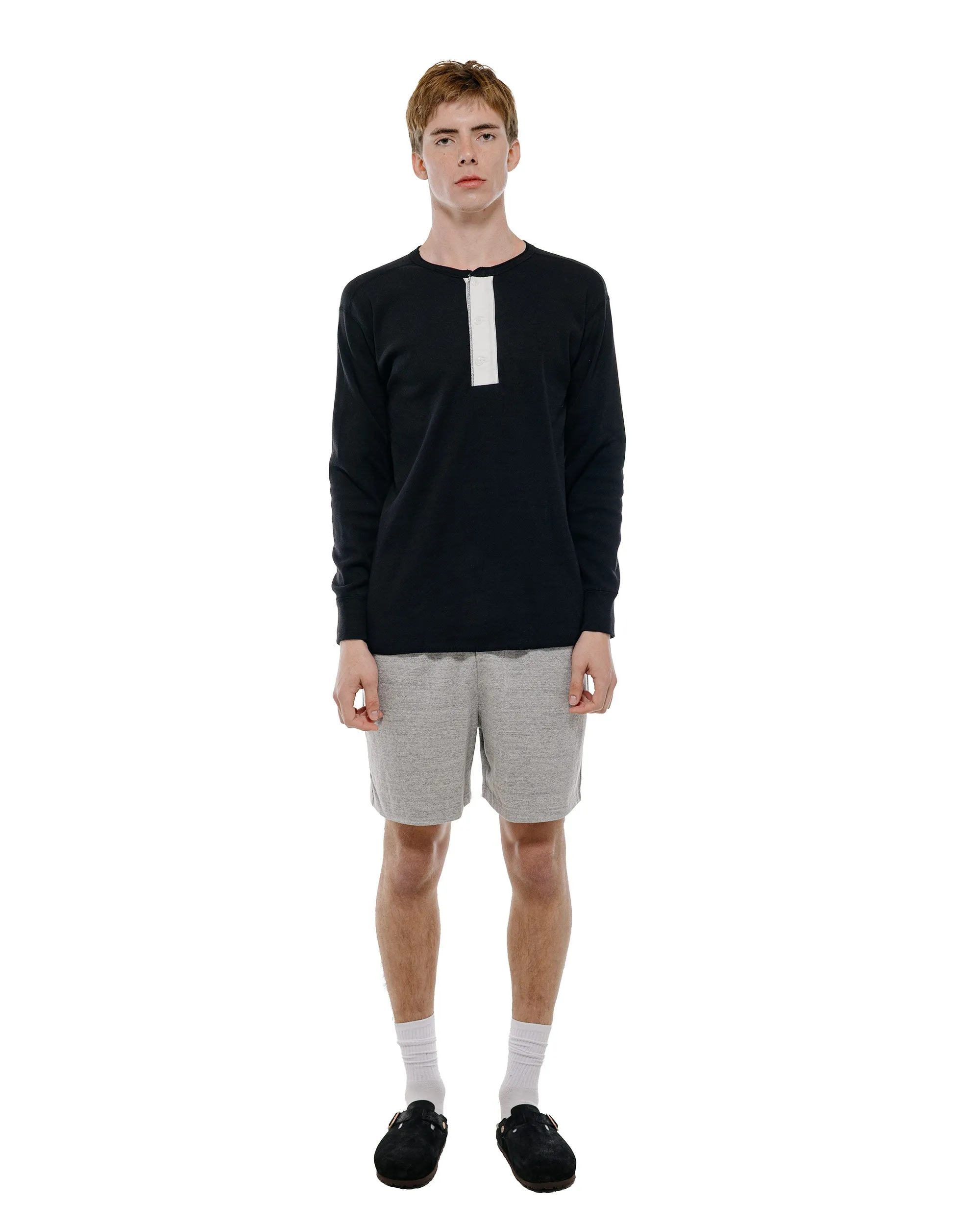 The Real McCoy's MC26037 Jersey Gym Shorts Grey sold by Lost & Found product image thumbnail 5