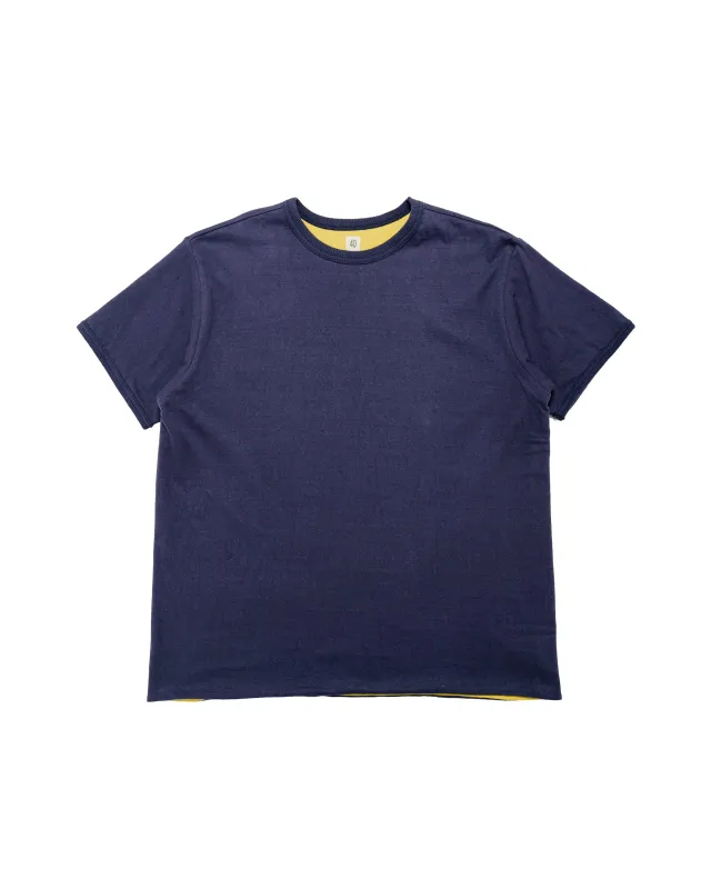 The Real McCoy's MC26005 U.S.N. Reversible T-Shirt Navy/Yellow made by The Real McCoy's