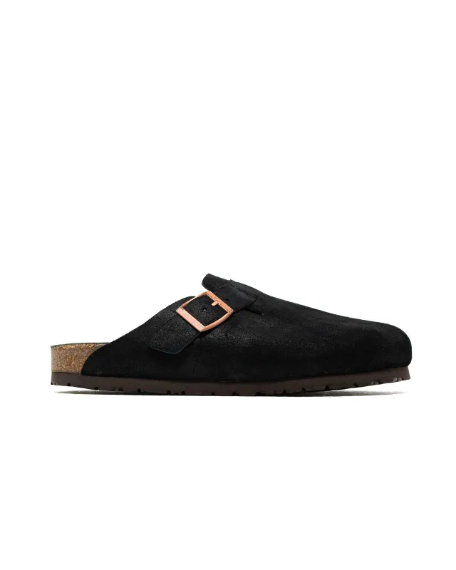 The Real McCoy's MA23012 Leather Foot-Support Clogs Black made by The Real McCoy's