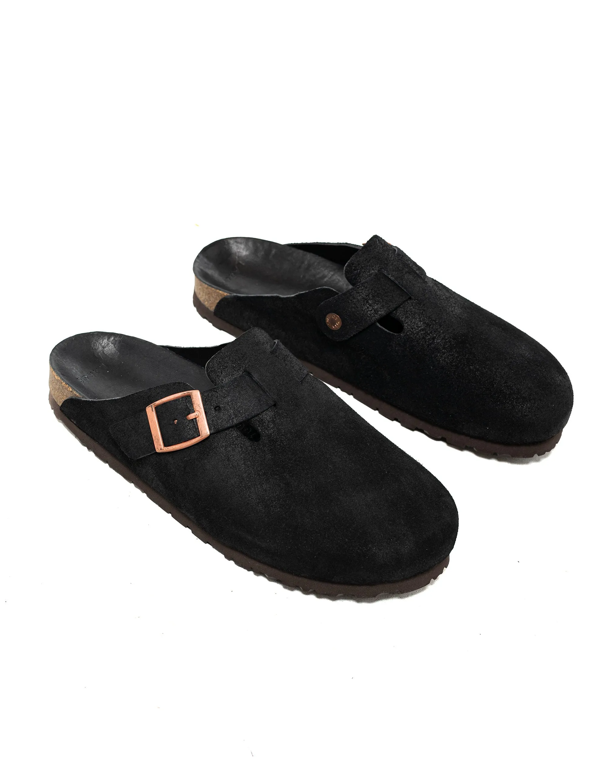 The Real McCoy's MA23012 Leather Foot-Support Clogs Black sold by Lost & Found product image thumbnail 2
