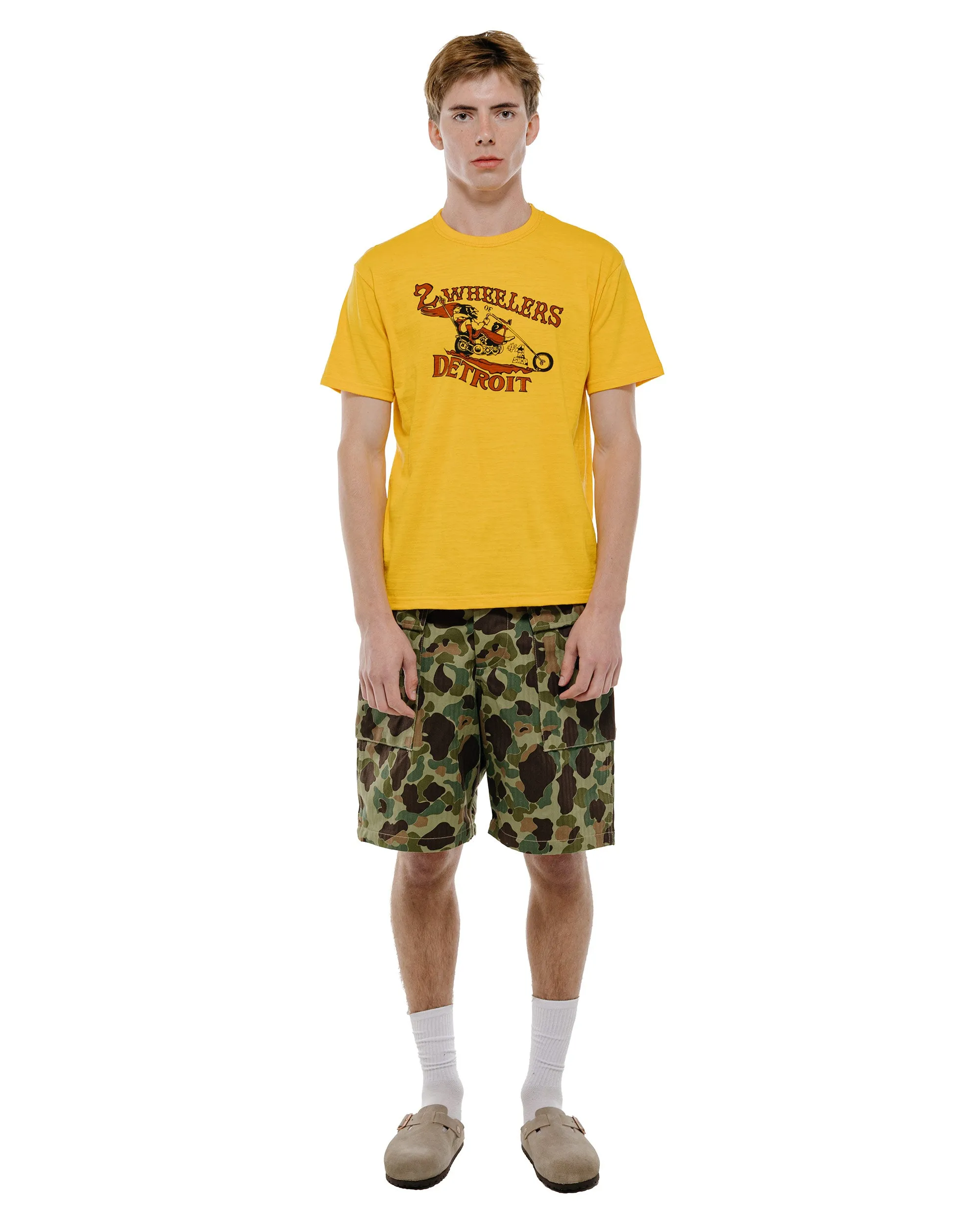 The Real McCoy's BC26009 Athletic T-Shirt / 2-Wheelers of Detroit Yellow sold by Lost & Found product image thumbnail 4
