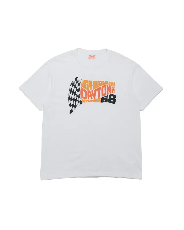 The Real McCoy's BC26008 Athletic T-Shirt / Daytona 68' White made by The Real McCoy's