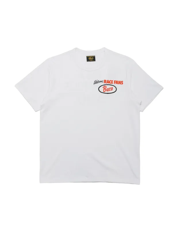 The Real McCoy's BC26004 Buco Tee / Welcome Racing Fans! White made by The Real McCoy's
