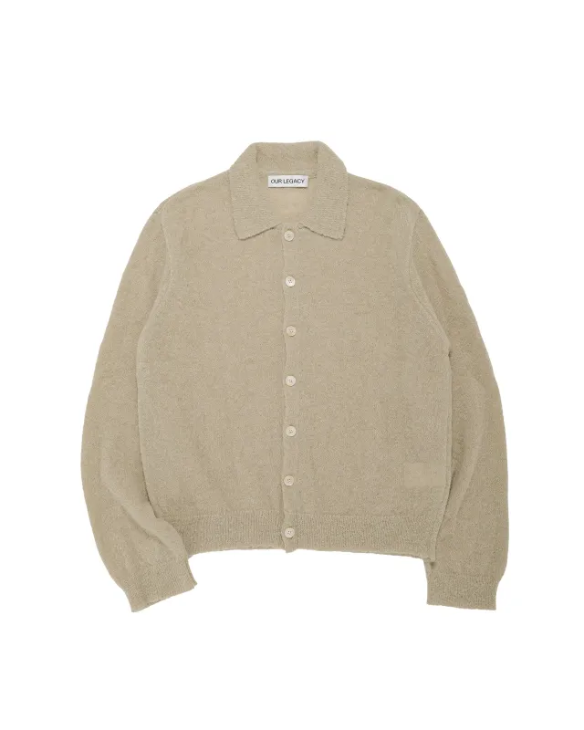 Our Legacy Evening Polo Soft Sage Fuzzy Alpaca made by Our Legacy