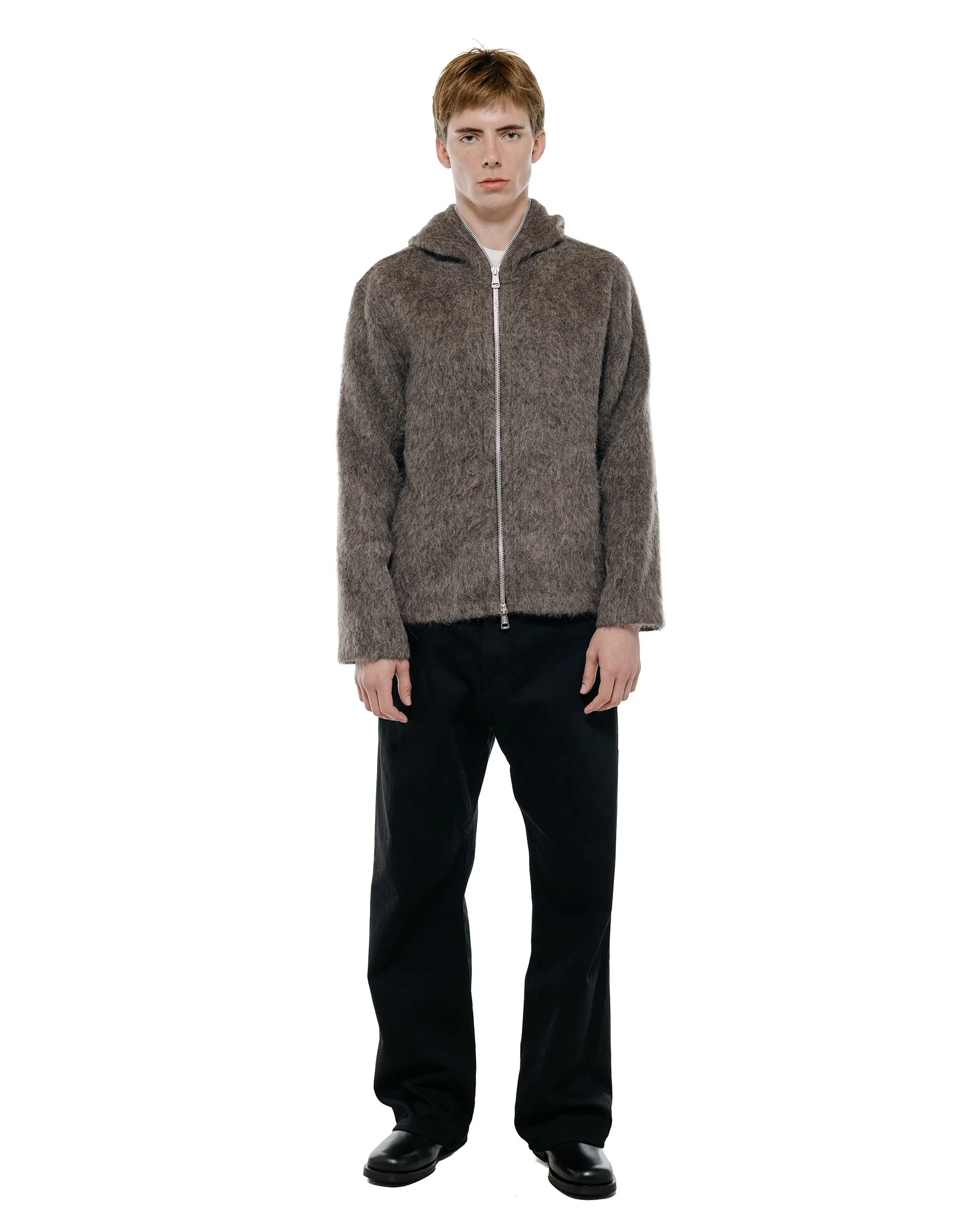 Our Legacy Full Zip Hood Mole Grey Hairy Wool sold by Lost & Found product image thumbnail 4