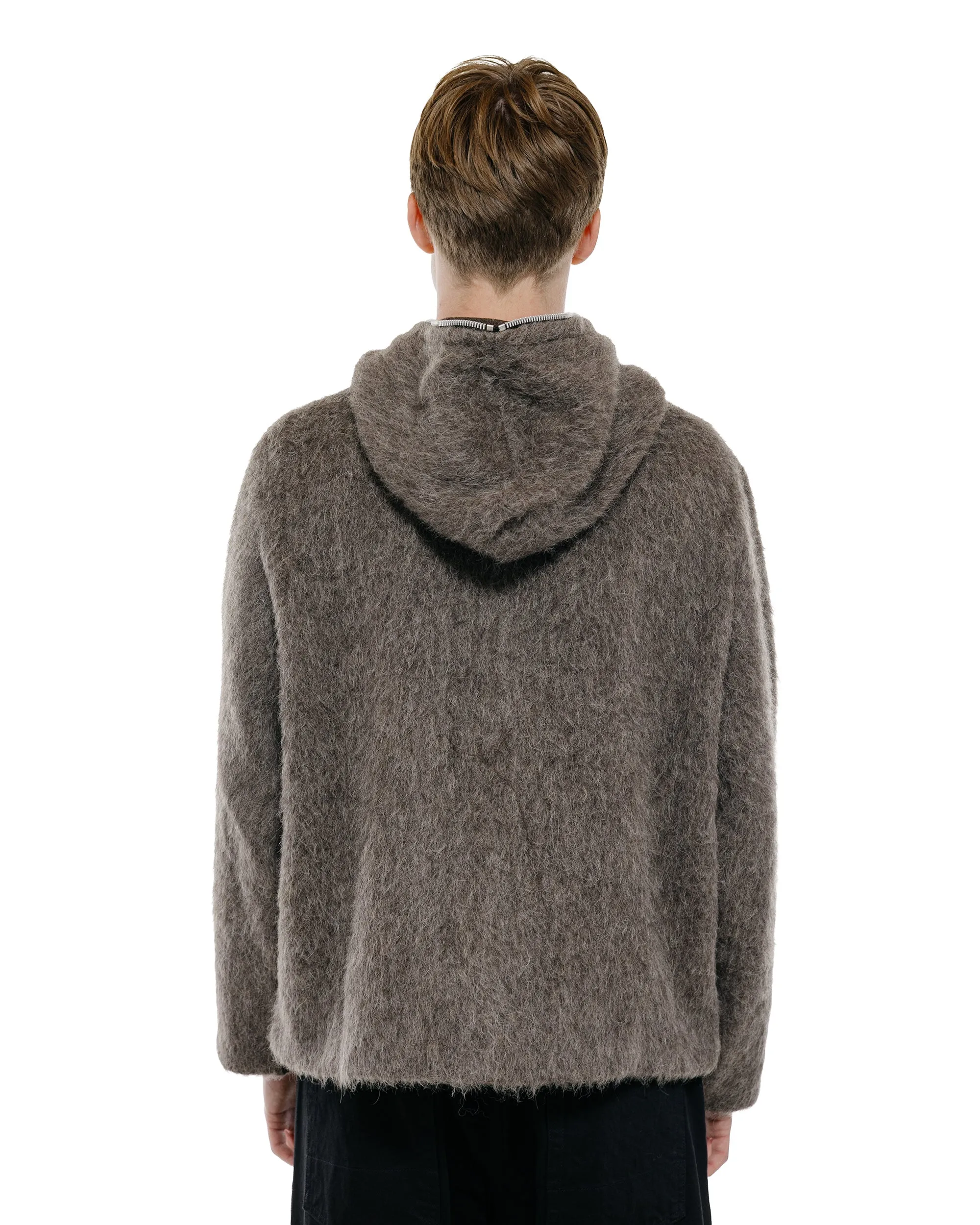Our Legacy Full Zip Hood Mole Grey Hairy Wool sold by Lost & Found product image thumbnail 3