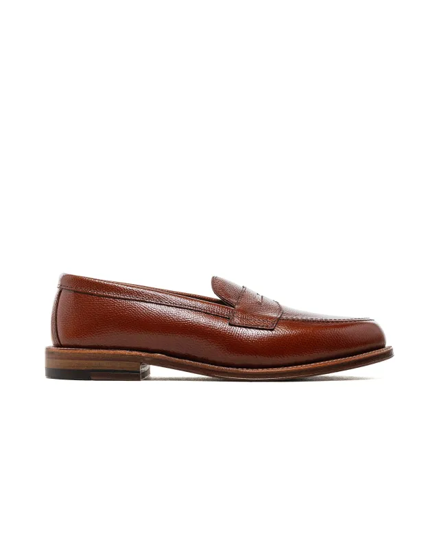 Alden Penny Loafer Brown Alpine Grain 67198 made by Alden