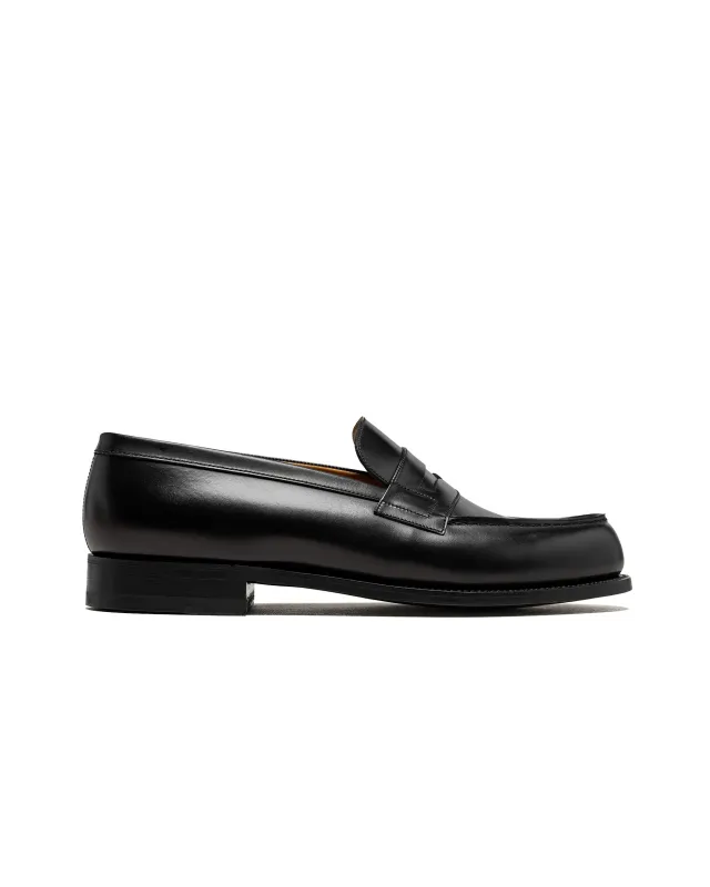 J.M. Weston 180 Loafer Black Boxcalf Leather made by JM Weston