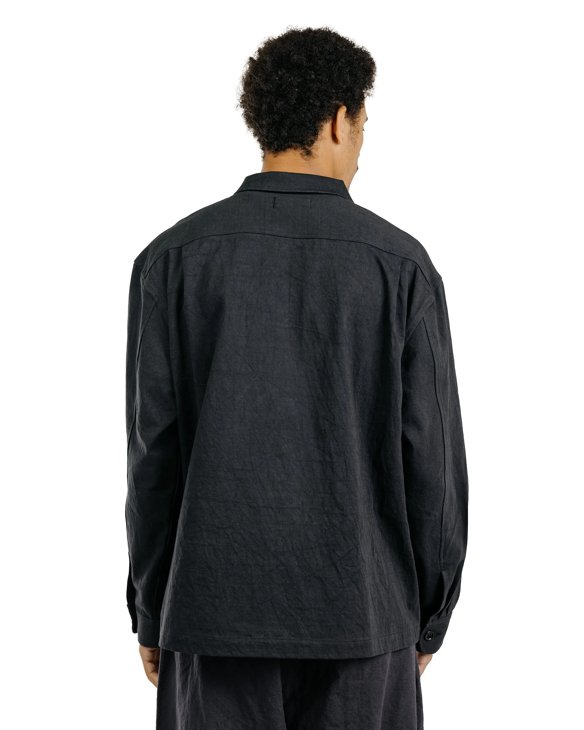 James Coward Travail Shirt Black Drum Dyed Back Satin sold by Lost & Found product image thumbnail 4