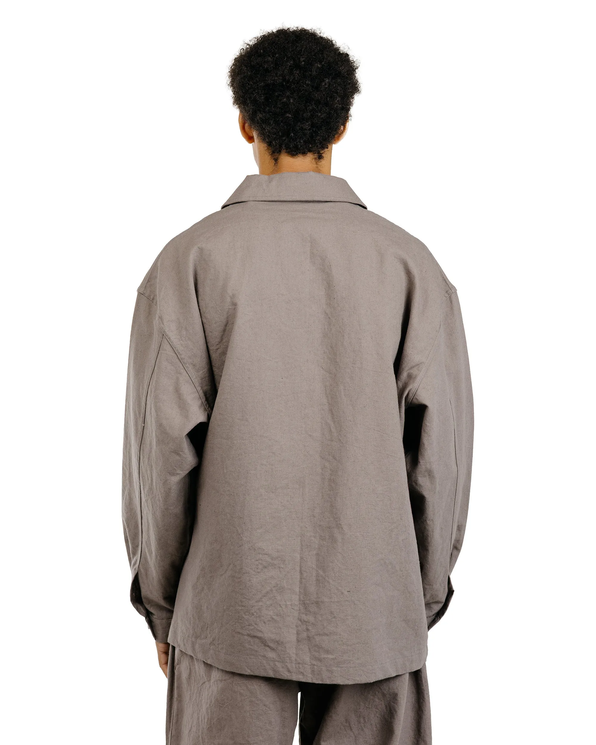 James Coward Signal Shirt Mid Grey Overdyed Canvas sold by Lost & Found product image thumbnail 4