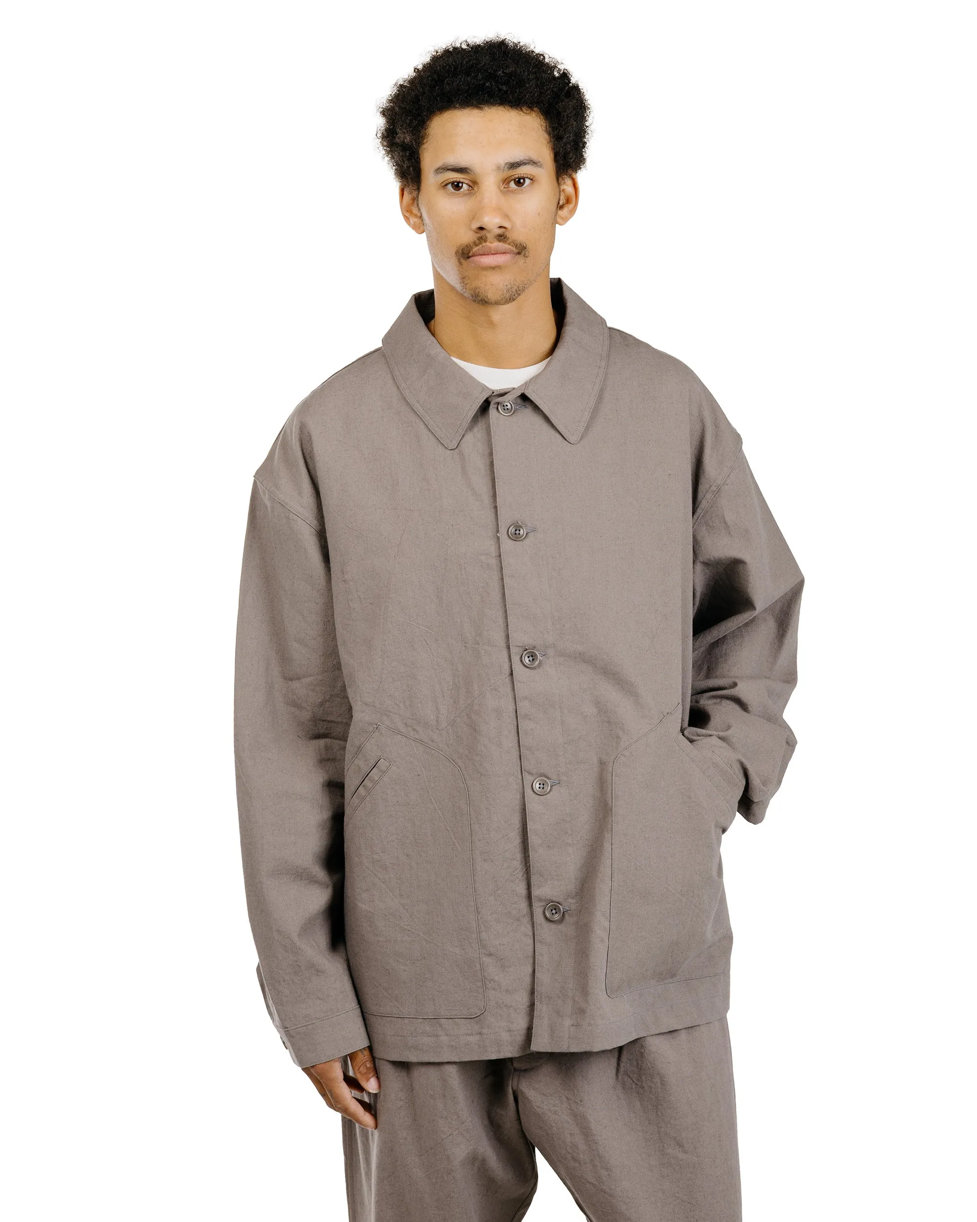 James Coward Signal Shirt Mid Grey Overdyed Canvas sold by Lost & Found product image thumbnail 2