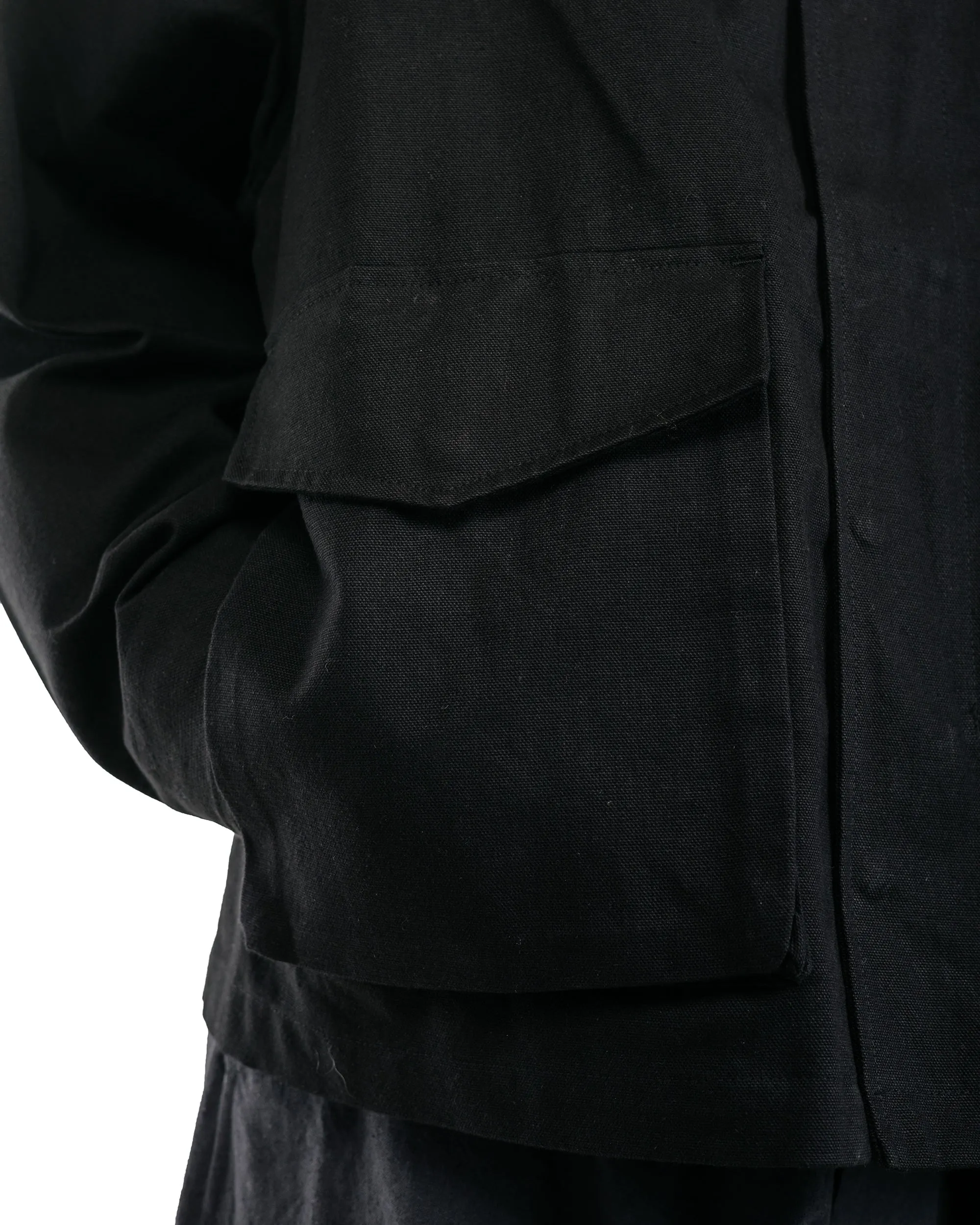 James Coward Six Jacket Black Waxed Cotton Washi Oxford Cloth sold by Lost & Found product image thumbnail 3