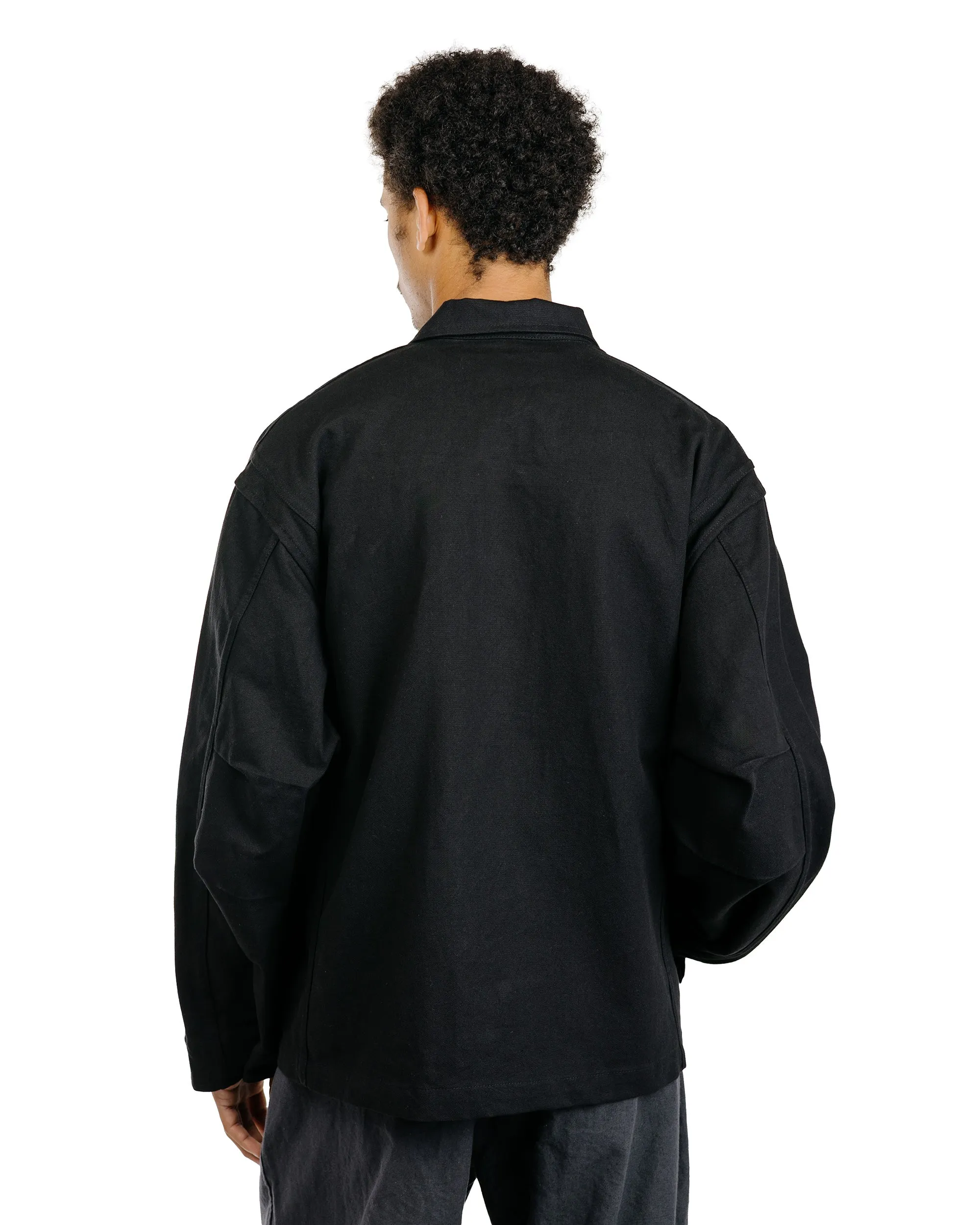 James Coward Six Jacket Black Waxed Cotton Washi Oxford Cloth sold by Lost & Found product image thumbnail 4