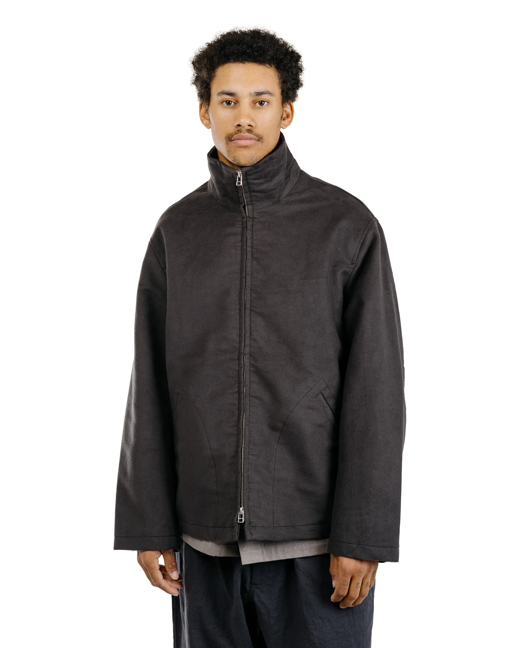 James Coward Circuit Jacket Charcoal Cotton Silk Moleskin sold by Lost & Found product image thumbnail 2