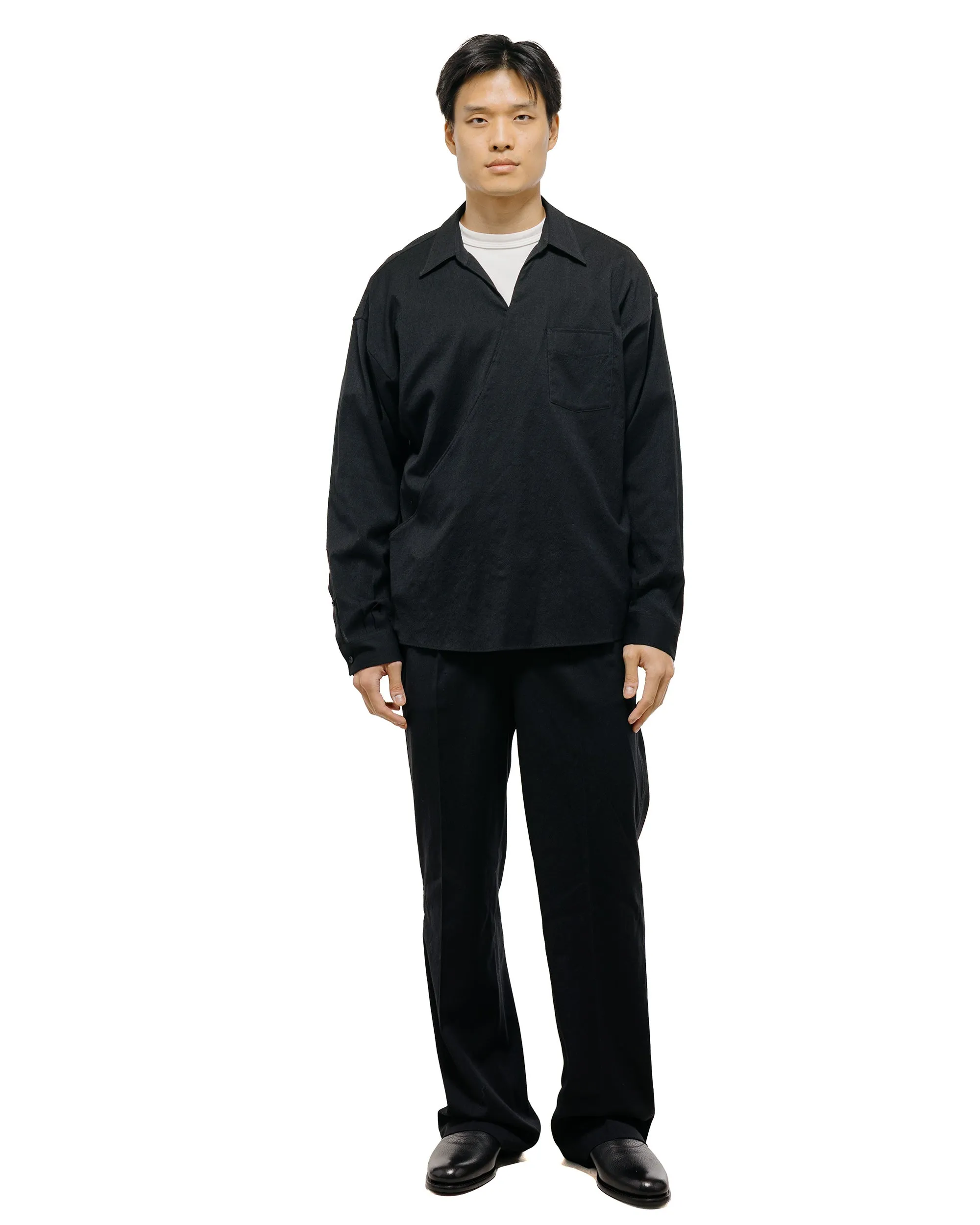 Old Joe Asymmetry Front Tunic Shirts (Long-Sleeve) Onyx sold by Lost & Found product image thumbnail 5