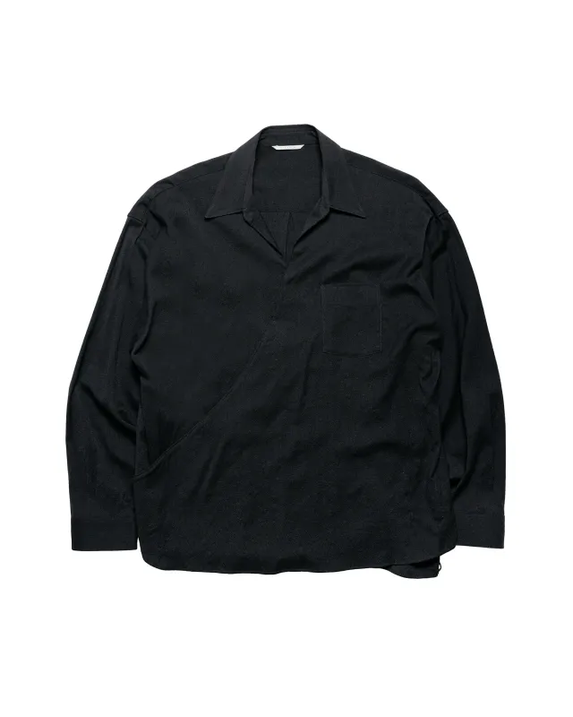 Old Joe Asymmetry Front Tunic Shirts (Long-Sleeve) Onyx made by Old Joe