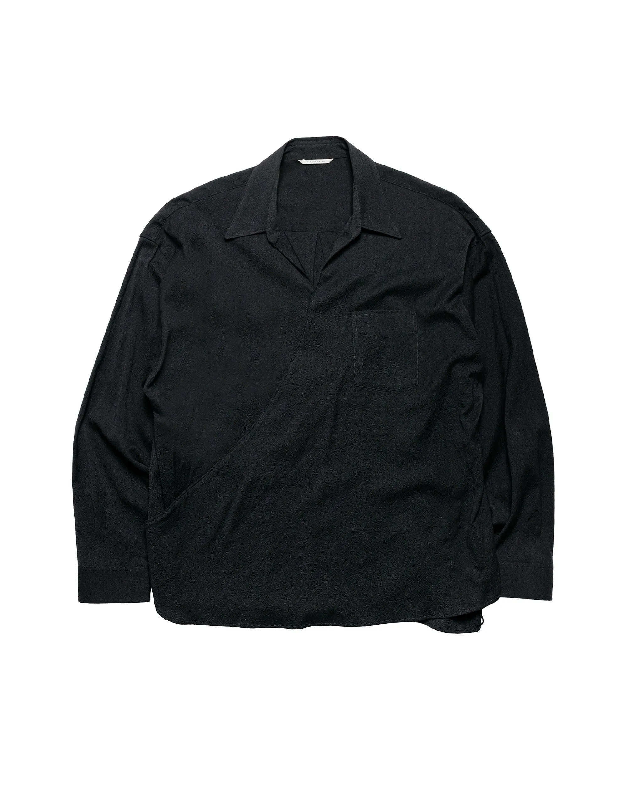 Old Joe Asymmetry Front Tunic Shirts (Long-Sleeve) Onyx sold by Lost & Found