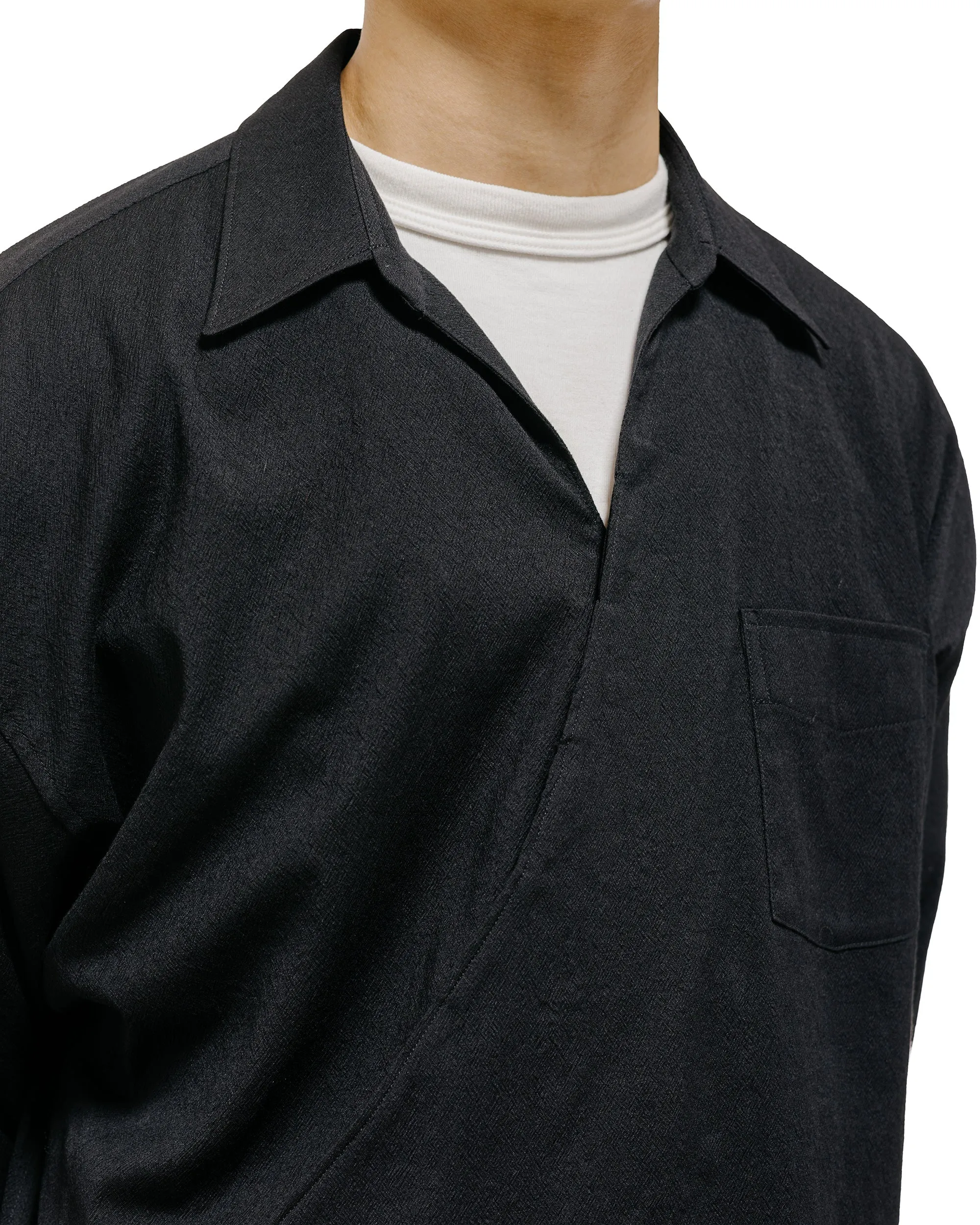 Old Joe Asymmetry Front Tunic Shirts (Long-Sleeve) Onyx sold by Lost & Found product image thumbnail 3