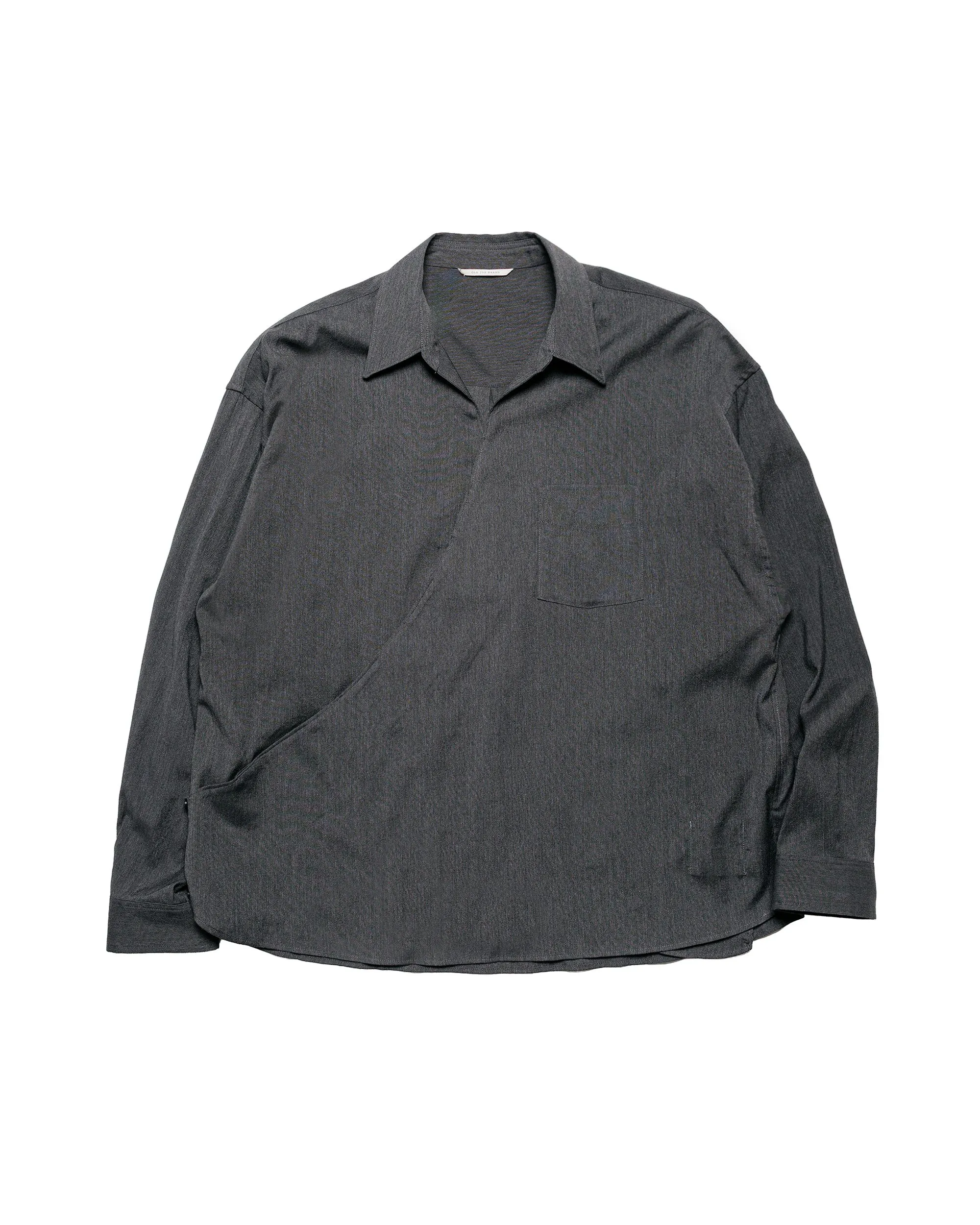 Old Joe Asymmetry Front Tunic Shirts (Long-Sleeve) Graphite sold by Lost & Found