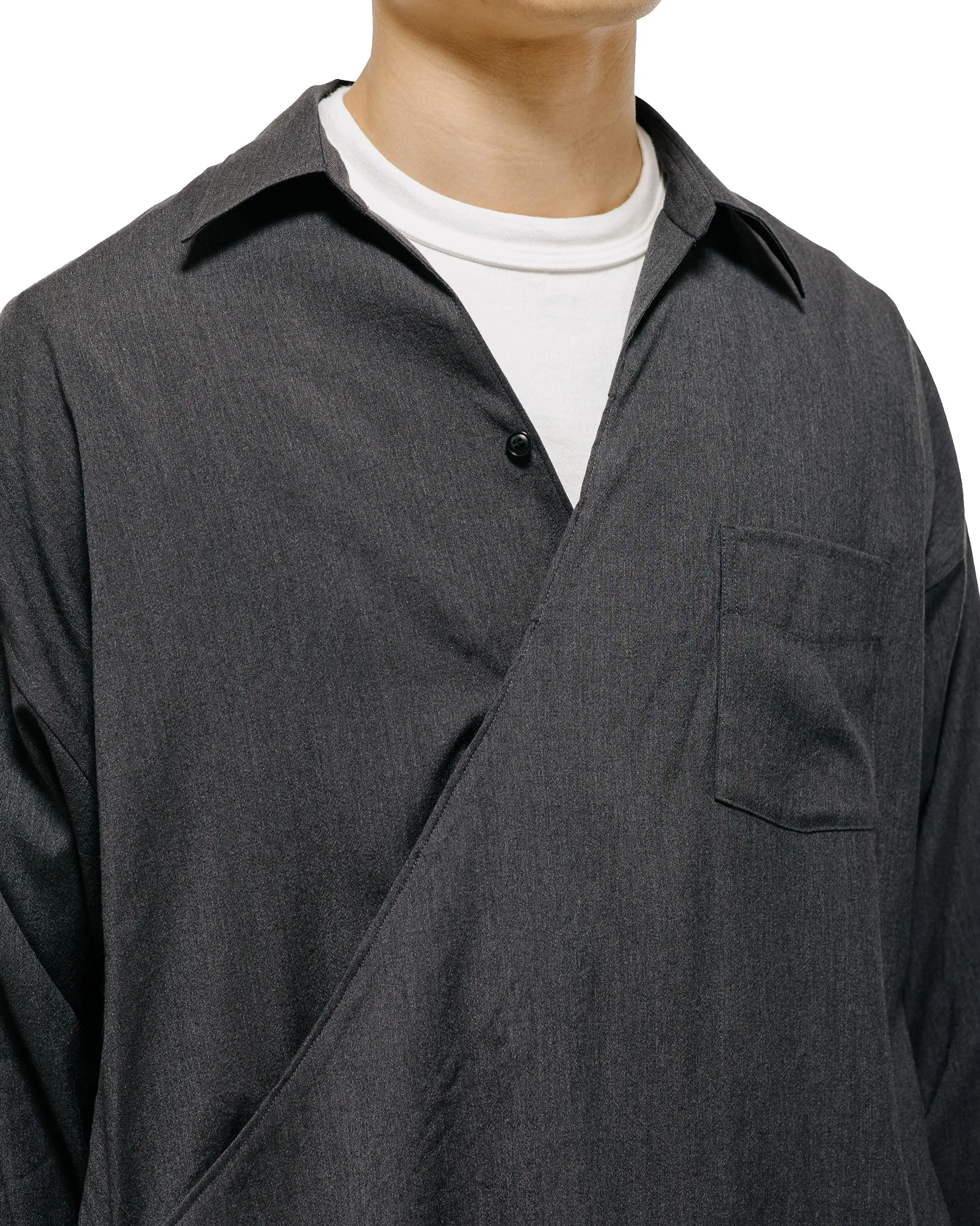 Old Joe Asymmetry Front Tunic Shirts (Long-Sleeve) Graphite sold by Lost & Found product image thumbnail 3