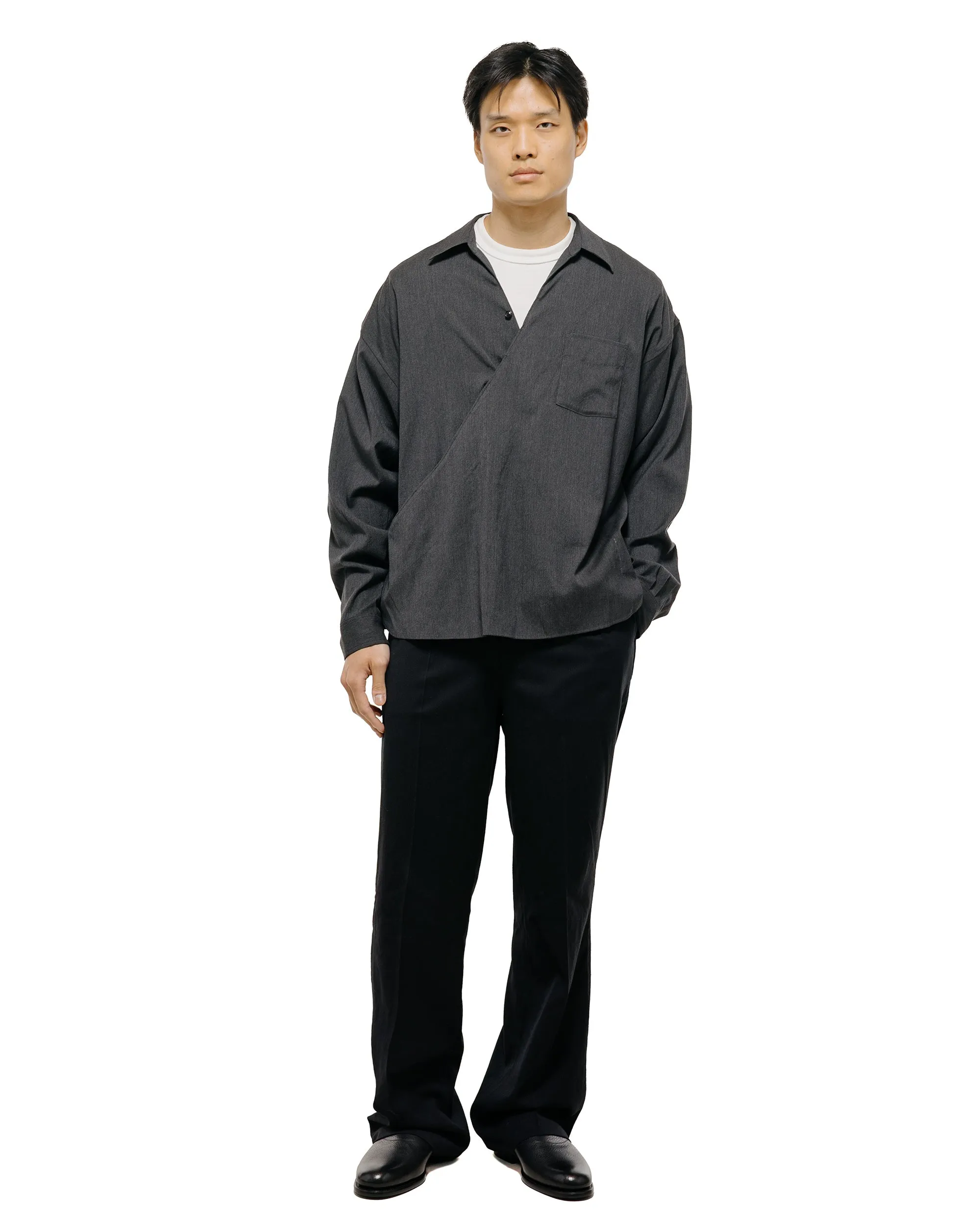 Old Joe Asymmetry Front Tunic Shirts (Long-Sleeve) Graphite sold by Lost & Found product image thumbnail 5