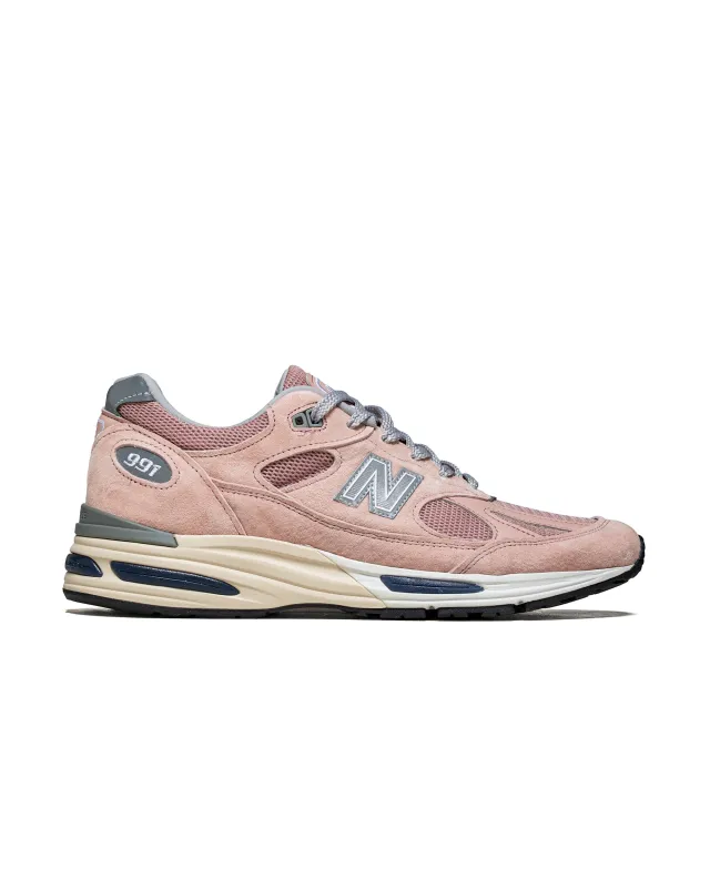 New Balance U991RB2 Mahogany Rose/Silver made by New Balance