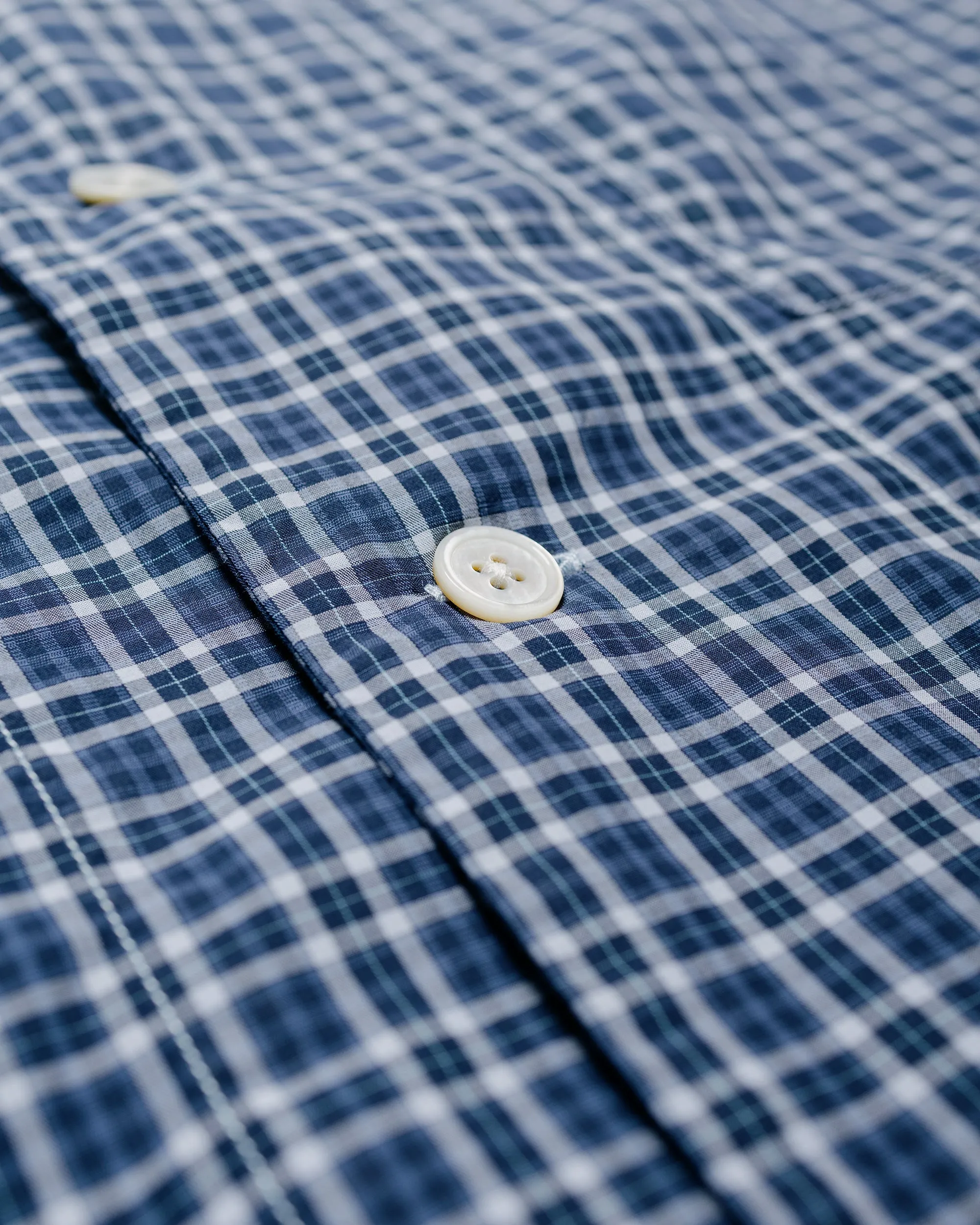 Tekla Fine Twill Pyjama Shirt Lanegan Checks sold by Lost & Found product image thumbnail 5