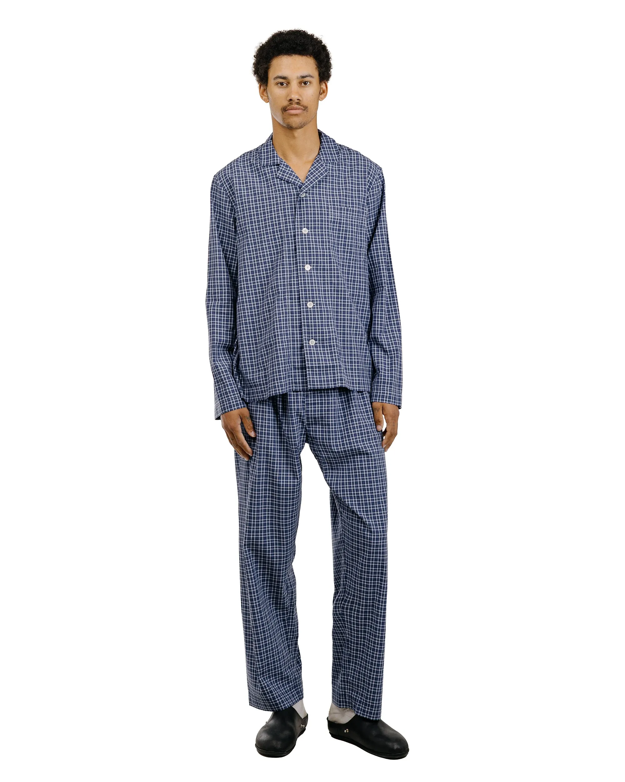 Tekla Fine Twill Pyjama Shirt Lanegan Checks sold by Lost & Found product image thumbnail 4