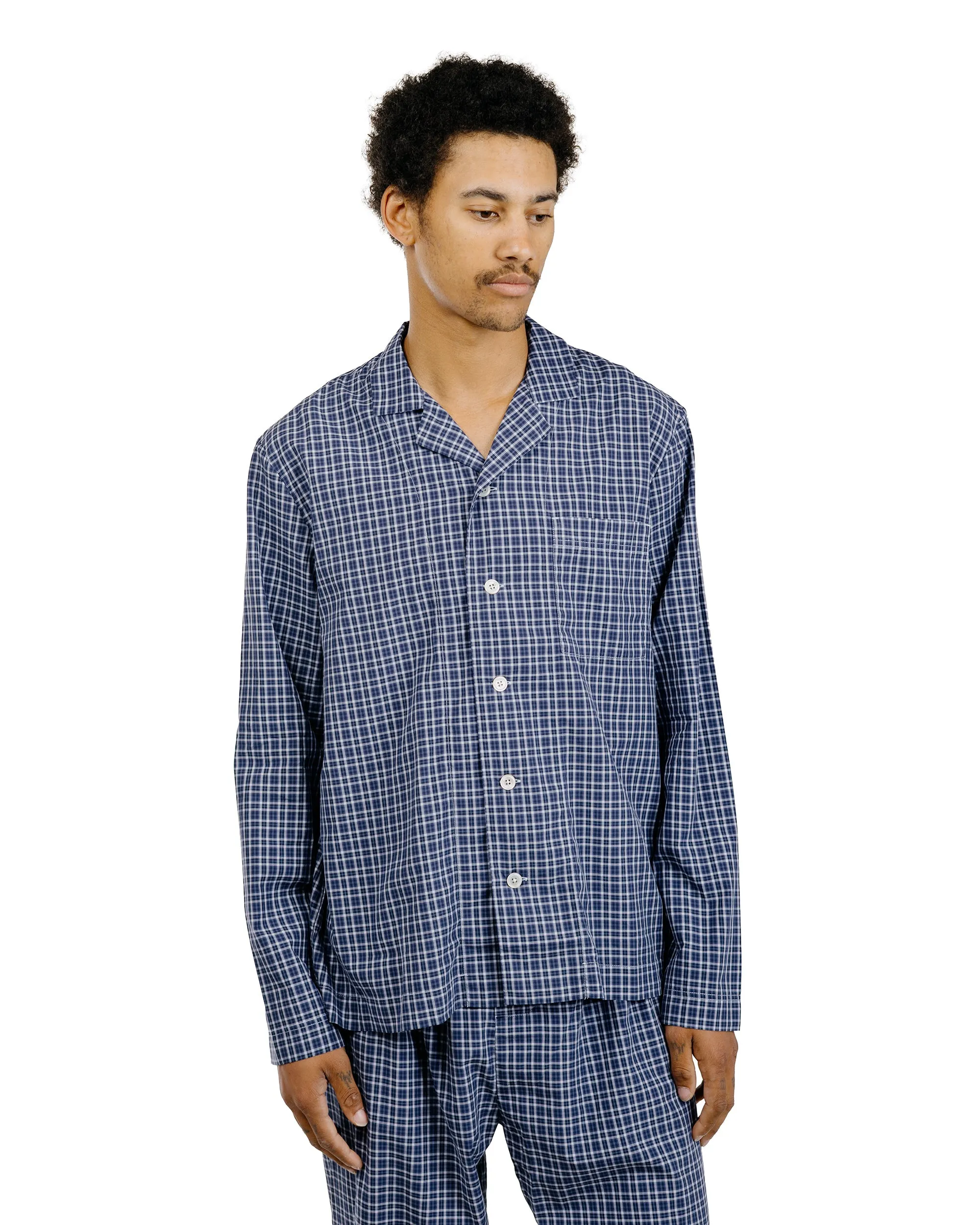 Tekla Fine Twill Pyjama Shirt Lanegan Checks sold by Lost & Found product image thumbnail 2