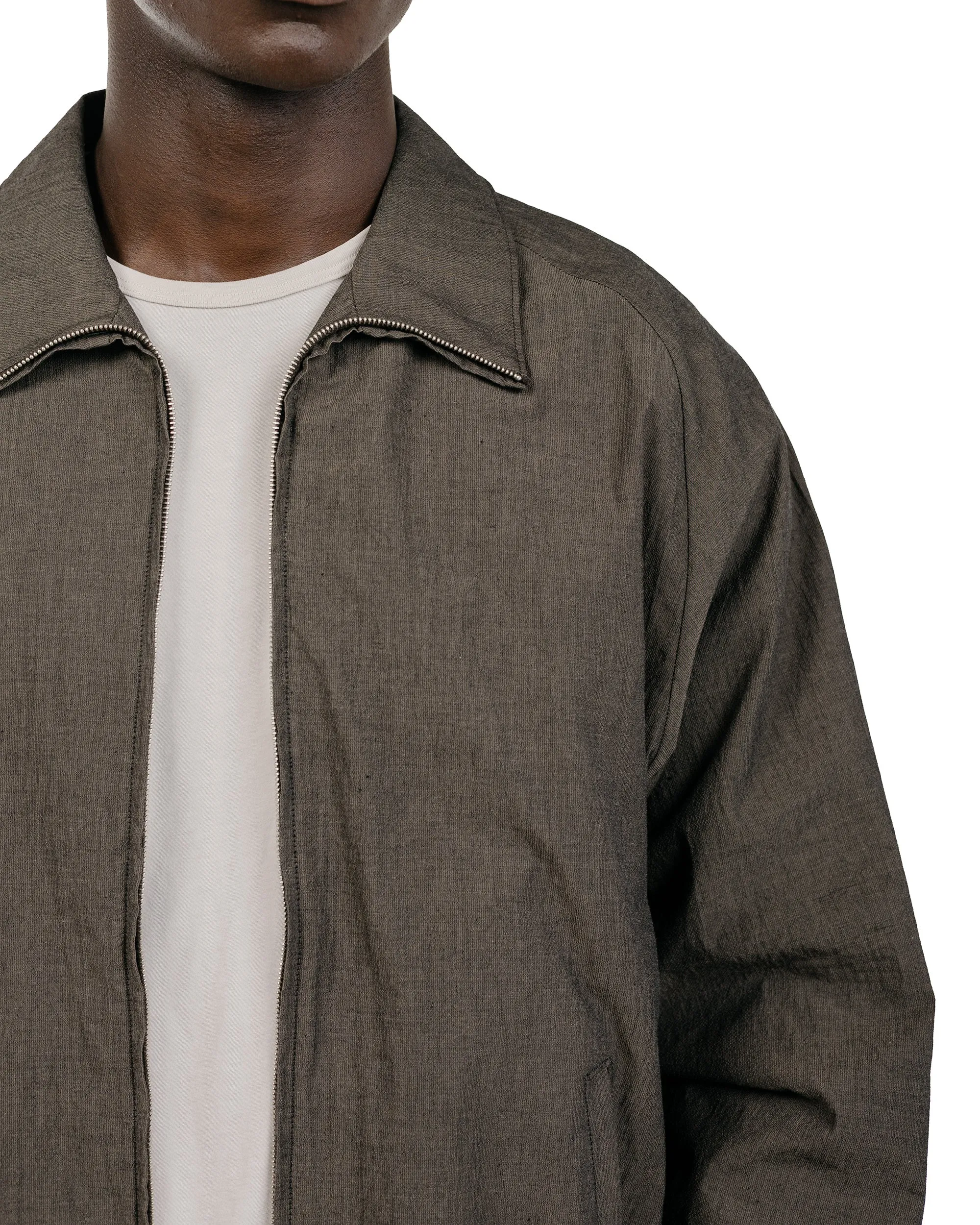 Lady White Co. Tumbled Poplin Full Zip Brown Pearl sold by Lost & Found product image thumbnail 3