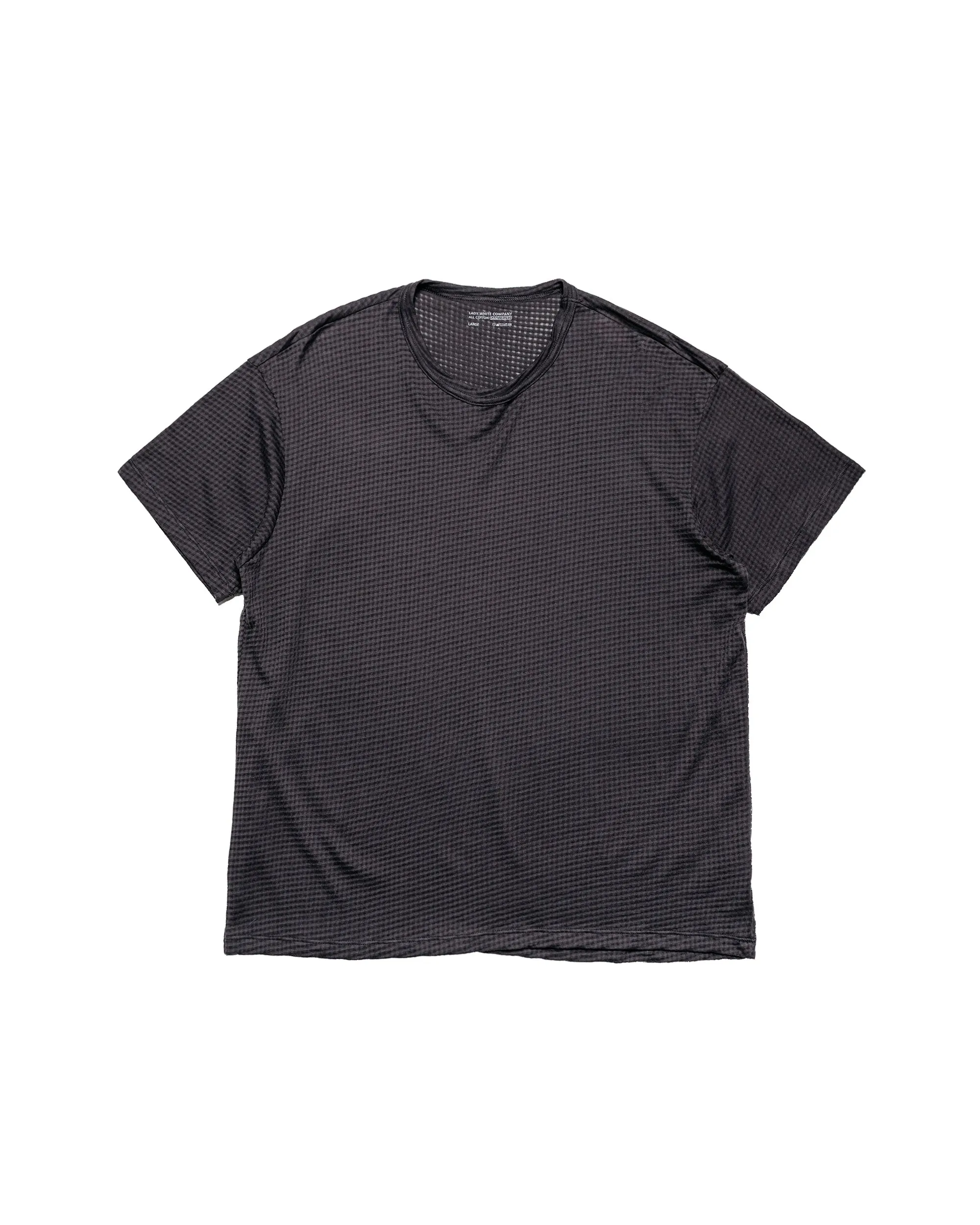 Lady White Co. Sheer Gauze T-Shirt Flint sold by Lost & Found