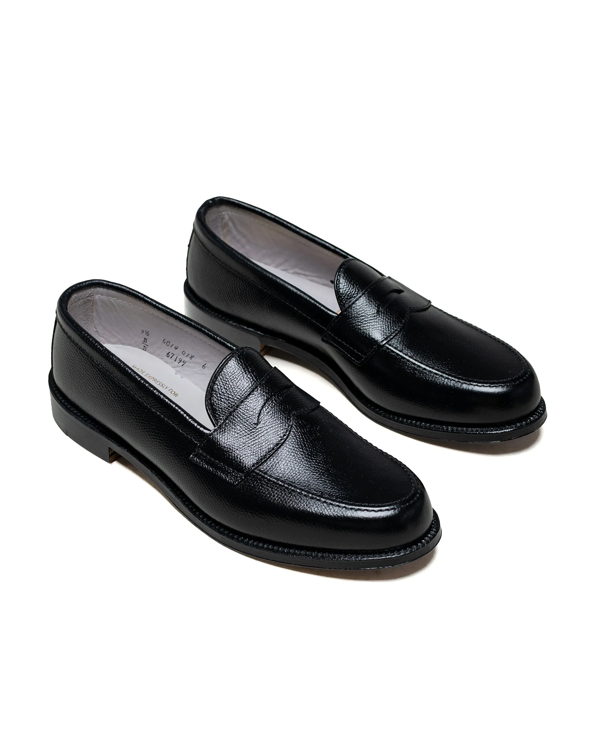 Alden Penny Loafer Black Alpine Grain 67199 sold by Lost & Found product image thumbnail 2