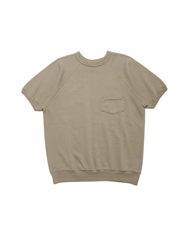 Warehouse Lot. 4105 Short Sleeve SW With Pocket Plain Green made by Warehouse
