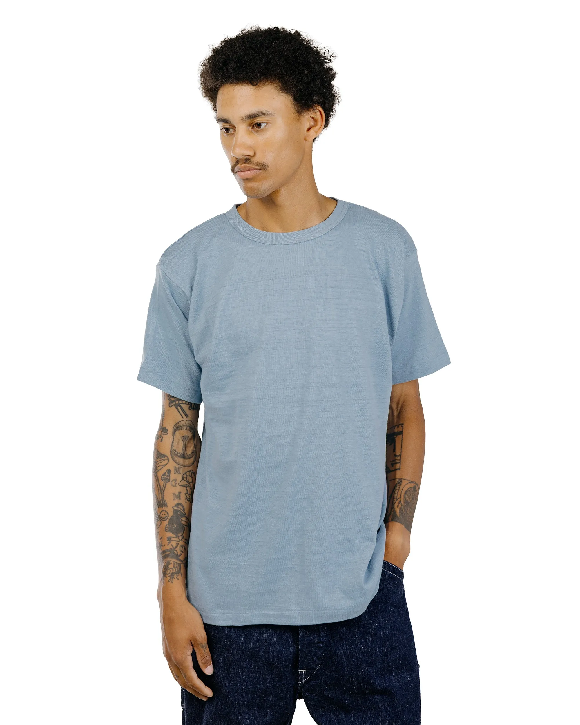 Warehouse Lot. JG-CS06 Standard T-Shirt Sax sold by Lost & Found product image thumbnail 2